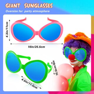 Foto 2 | Gafas de Sol Jumbo Flutesan para Adultos y Niños Rosa y Verde - Venta Internacional