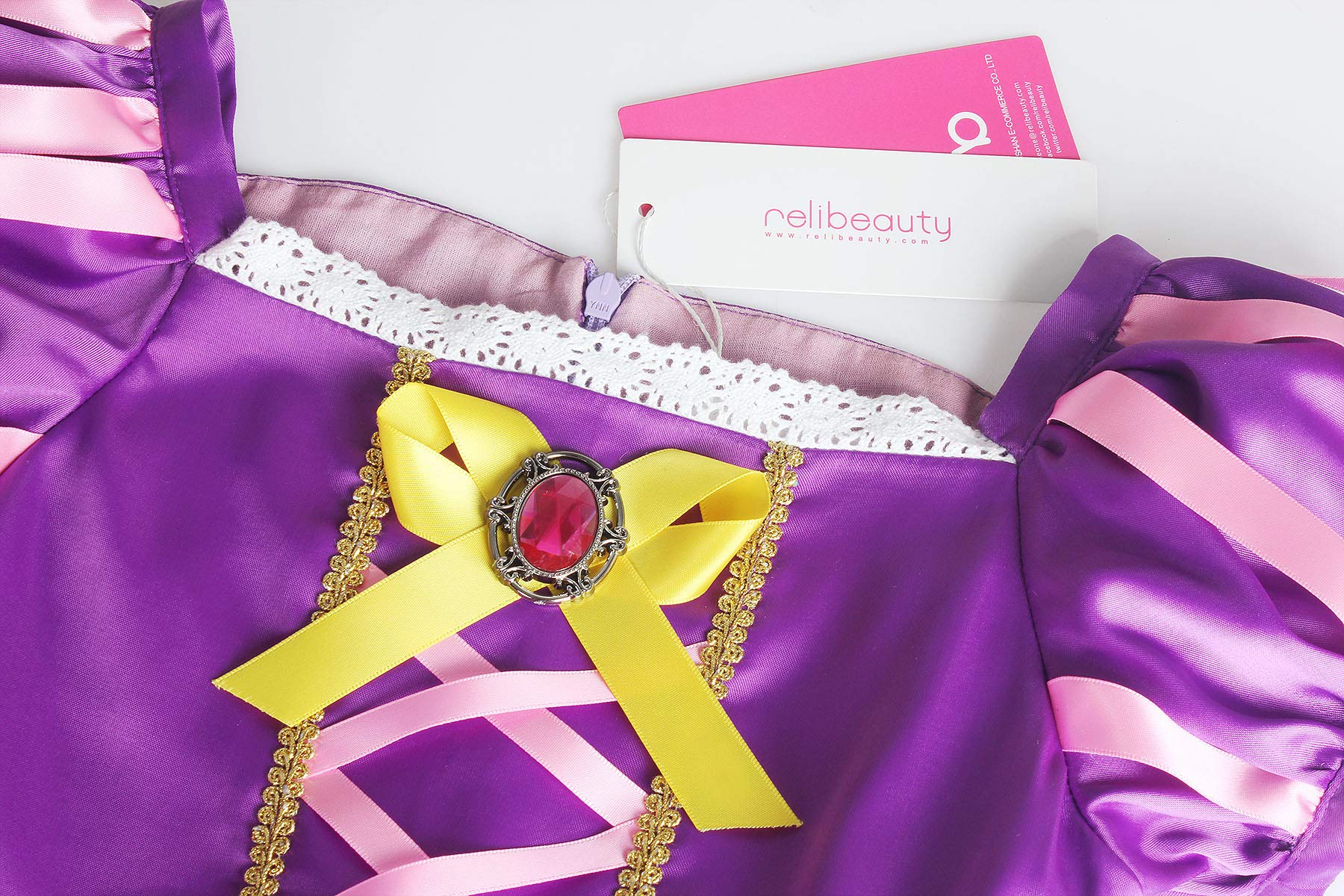 Foto 3 | Disfraz de Princesa Morado con Manga Abullonada para Niñas de Relibeauty - Venta Internacional