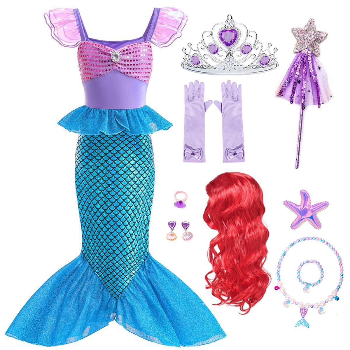 Disfraz de Princesa Sirena Itvti para Niñas - Venta Internacional