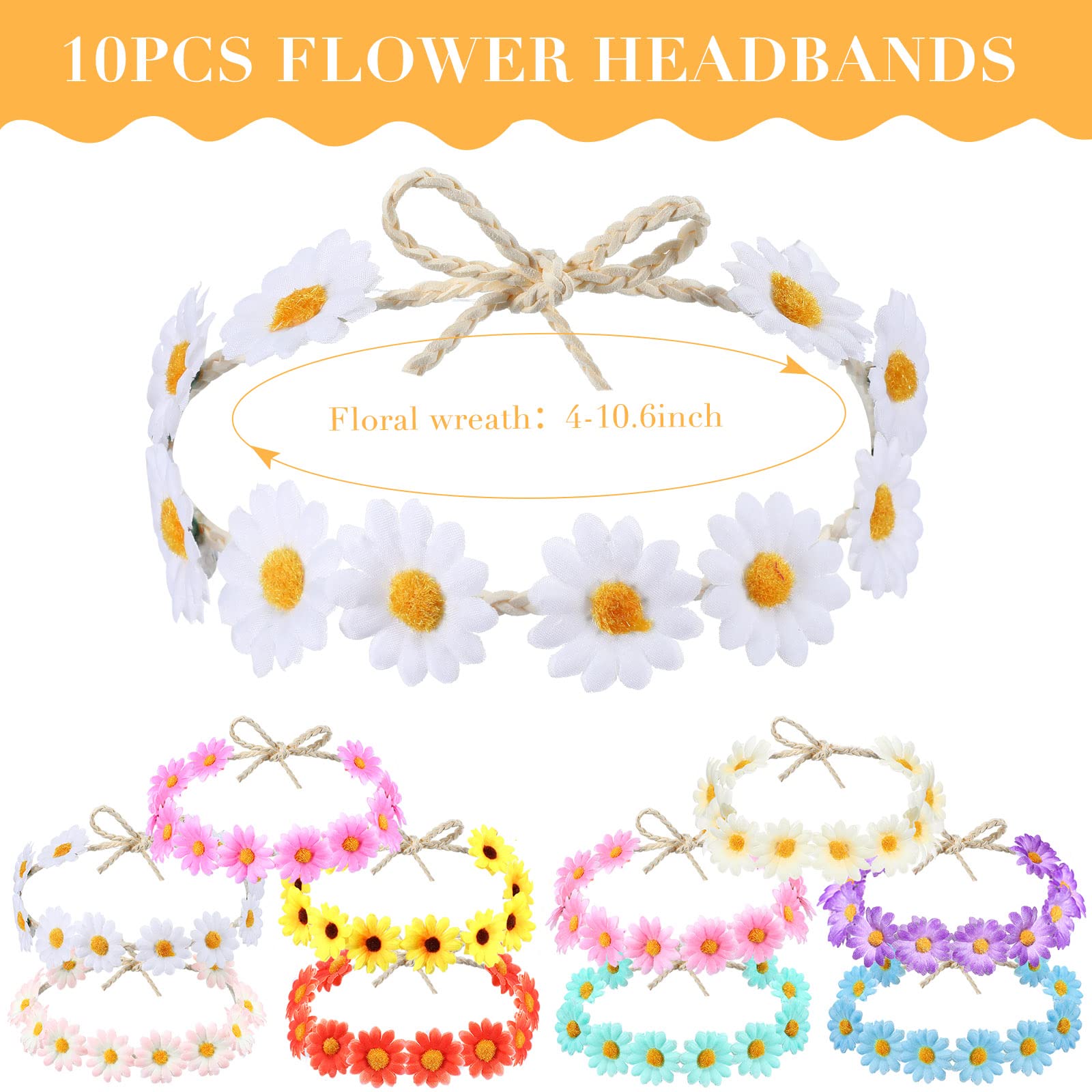 Foto 3 pulgar | Set de Accesorios para Disfraz Coume Groovy Retro Flower Kids - Venta Internacional