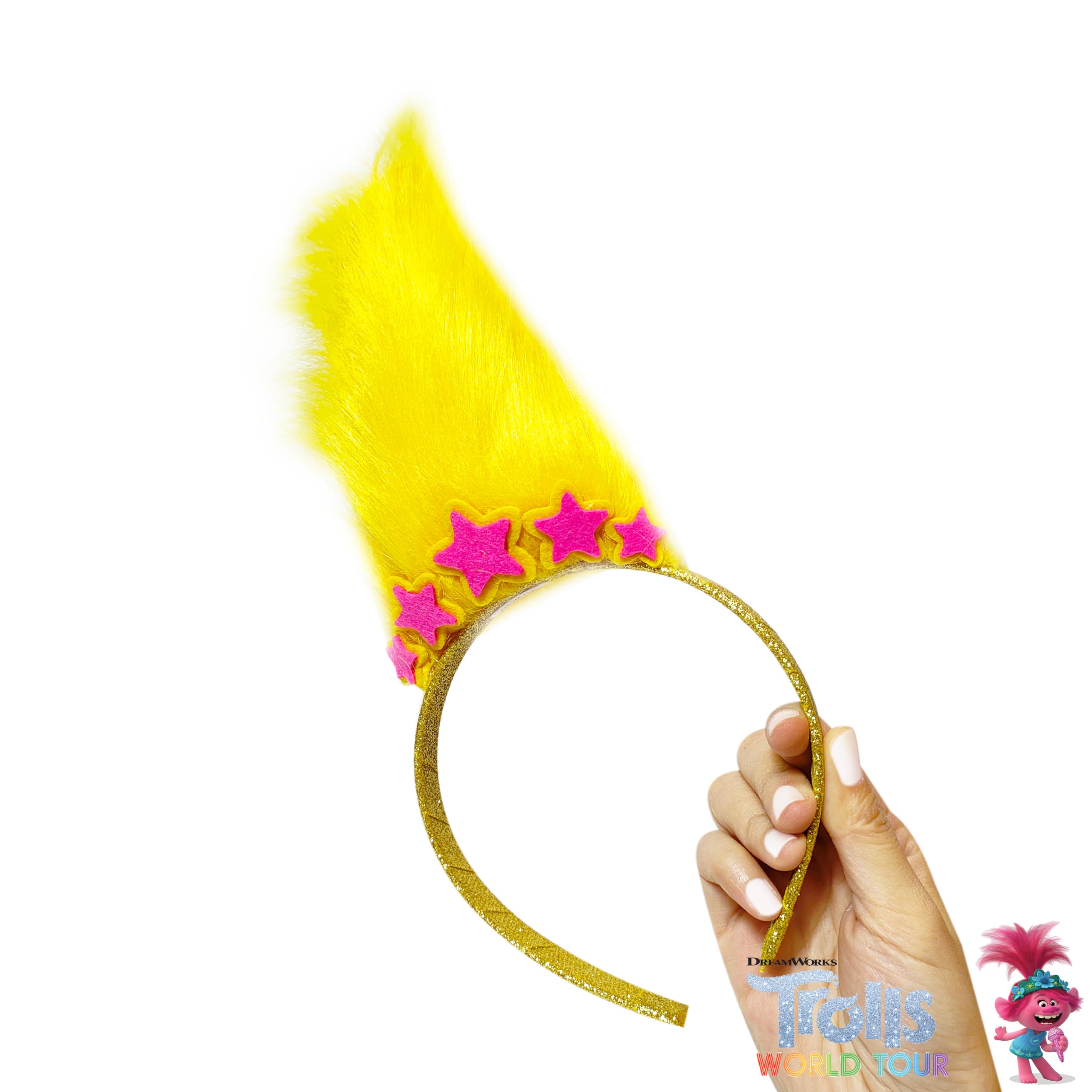 Foto 3 pulgar | Diadema con Peluca Luv Her Trolls World Tour - Venta Internacional