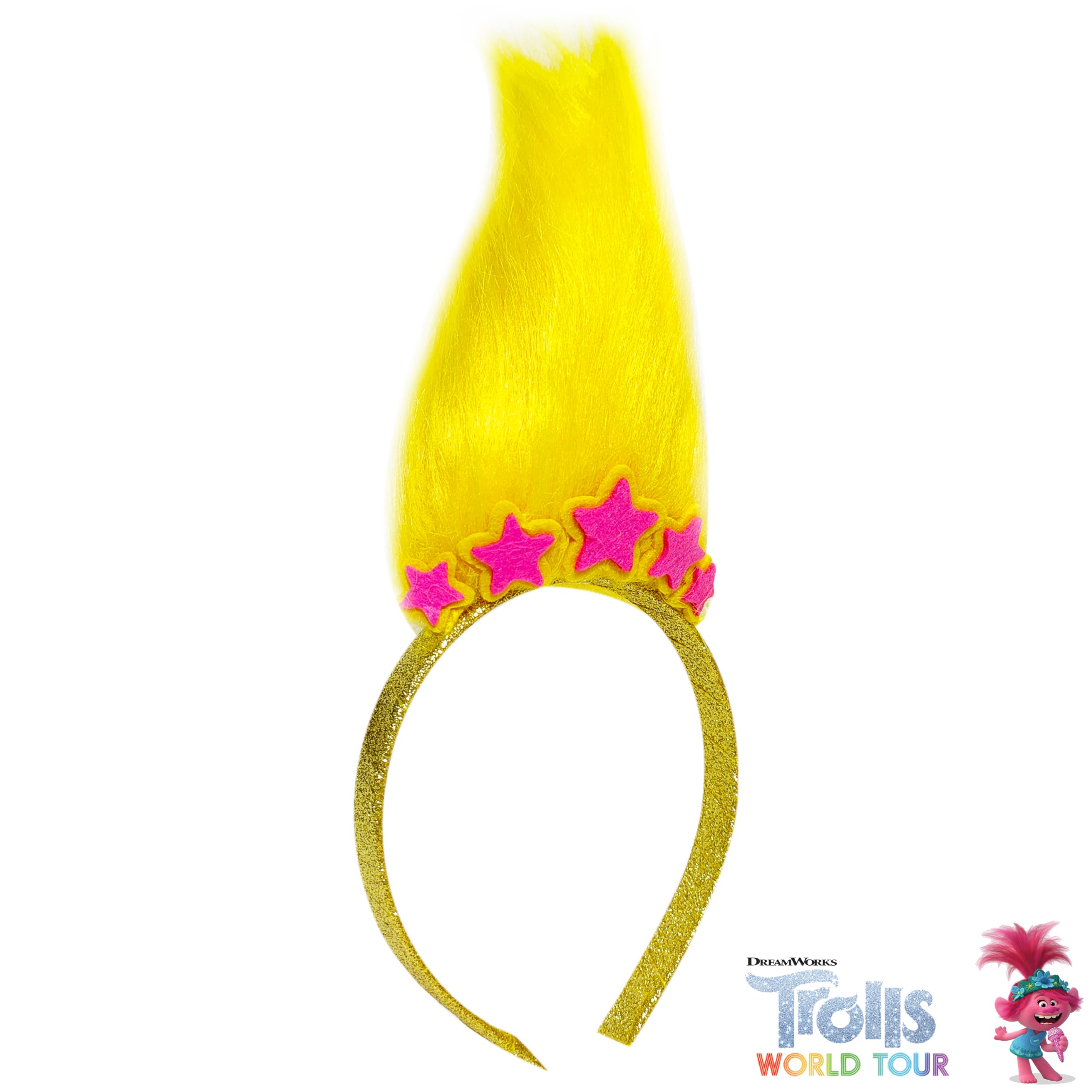 Foto 5 pulgar | Diadema con Peluca Luv Her Trolls World Tour - Venta Internacional