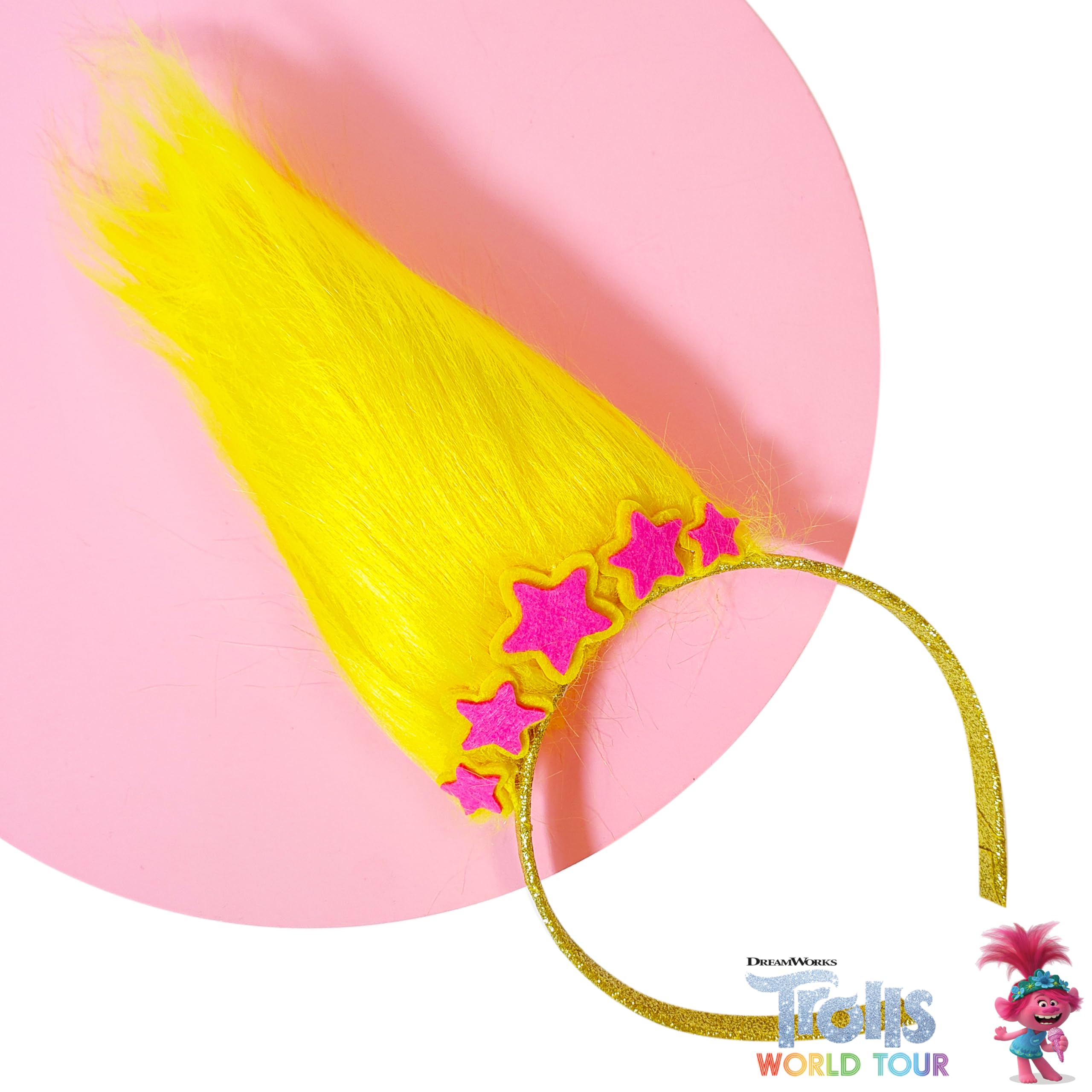 Foto 5 | Diadema con Peluca Luv Her Trolls World Tour - Venta Internacional