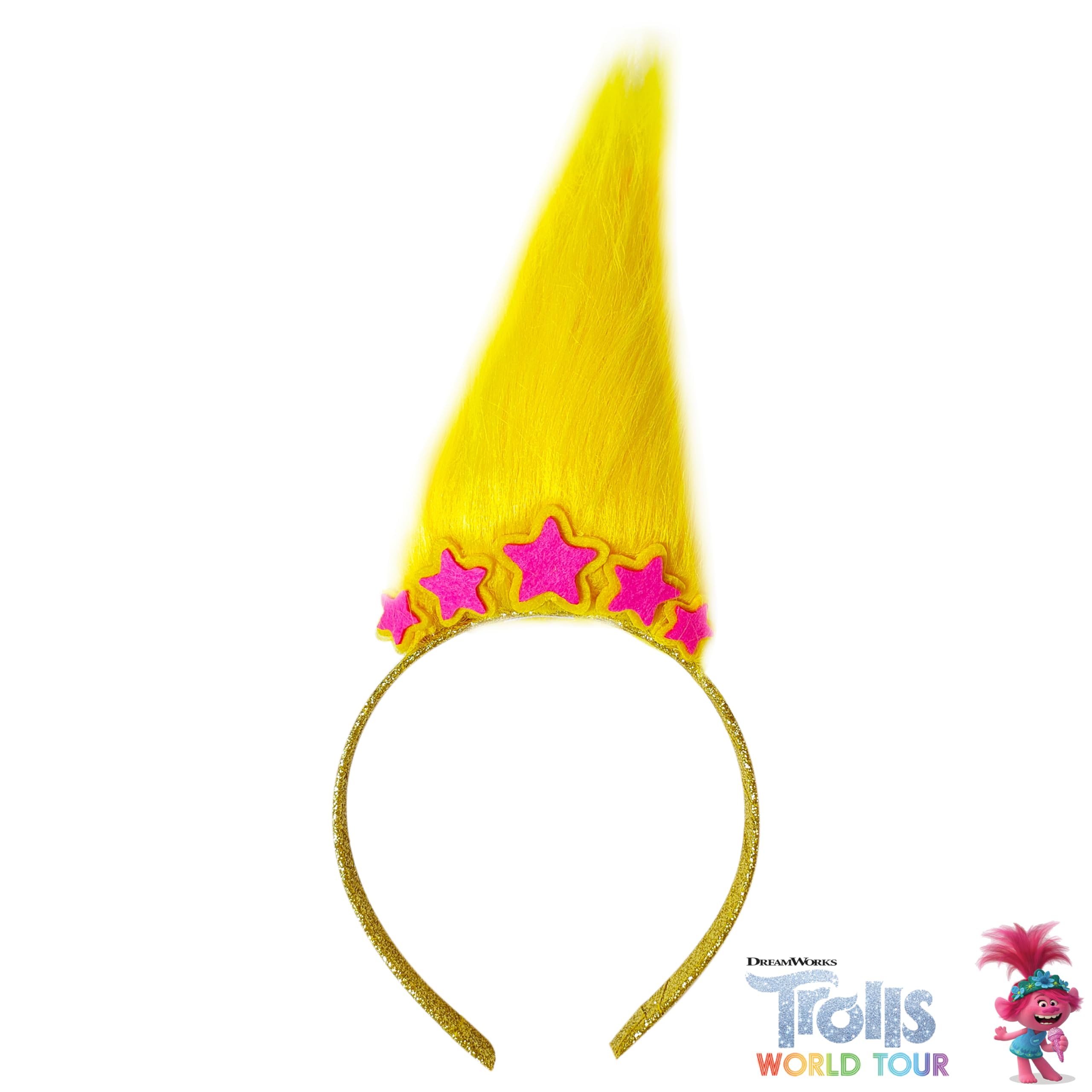 Foto 7 pulgar | Diadema con Peluca Luv Her Trolls World Tour - Venta Internacional