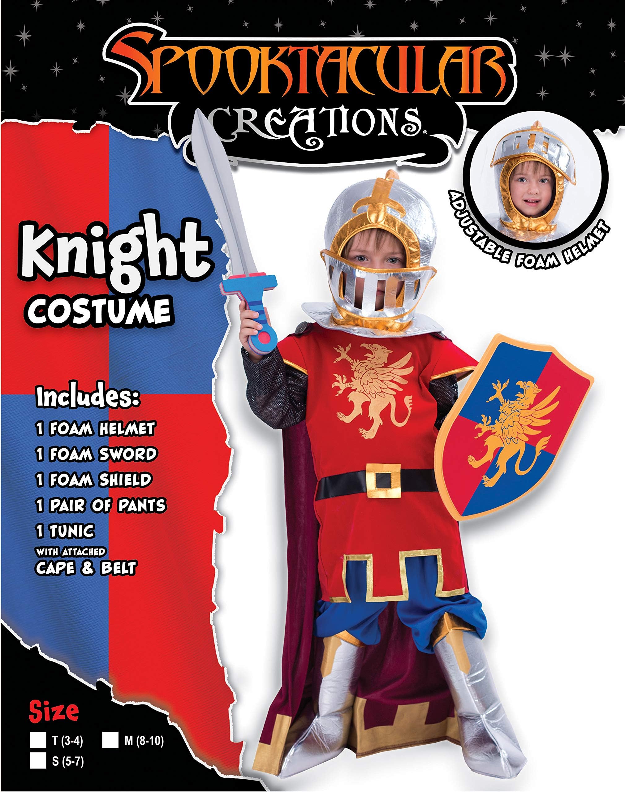 Foto 3 pulgar | Disfraz de Caballero Medieval Costume Spooktacular Creations para Niños De 5 A 7 Años - Venta Internacional