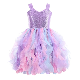 Foto 1 | Vestido Tutú Suppromo de Tul Morado con Lentejuelas para Niñas - Venta Internacional