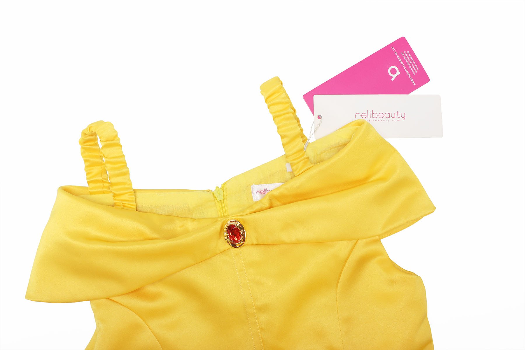 Foto 4 pulgar | Disfraz de Princesa Relibeauty para Niñas Pequeñas Amarillo - Venta Internacional