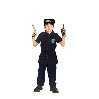 Foto 3 | Disfraz De Policia - Uniforme Infantil Oficios Y Trabajos - Traje Police Patrol - Disfraces De Policías Para niñ