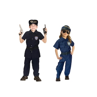 Foto 4 | Disfraz De Policia - Uniforme Infantil Oficios Y Trabajos - Traje Police Patrol - Disfraces De Policías Para niñ