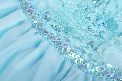 Foto 6 | Vestido de Princesa con Lentejuelas ReliBeauty Azul Claro para Niñas - Venta Internacional