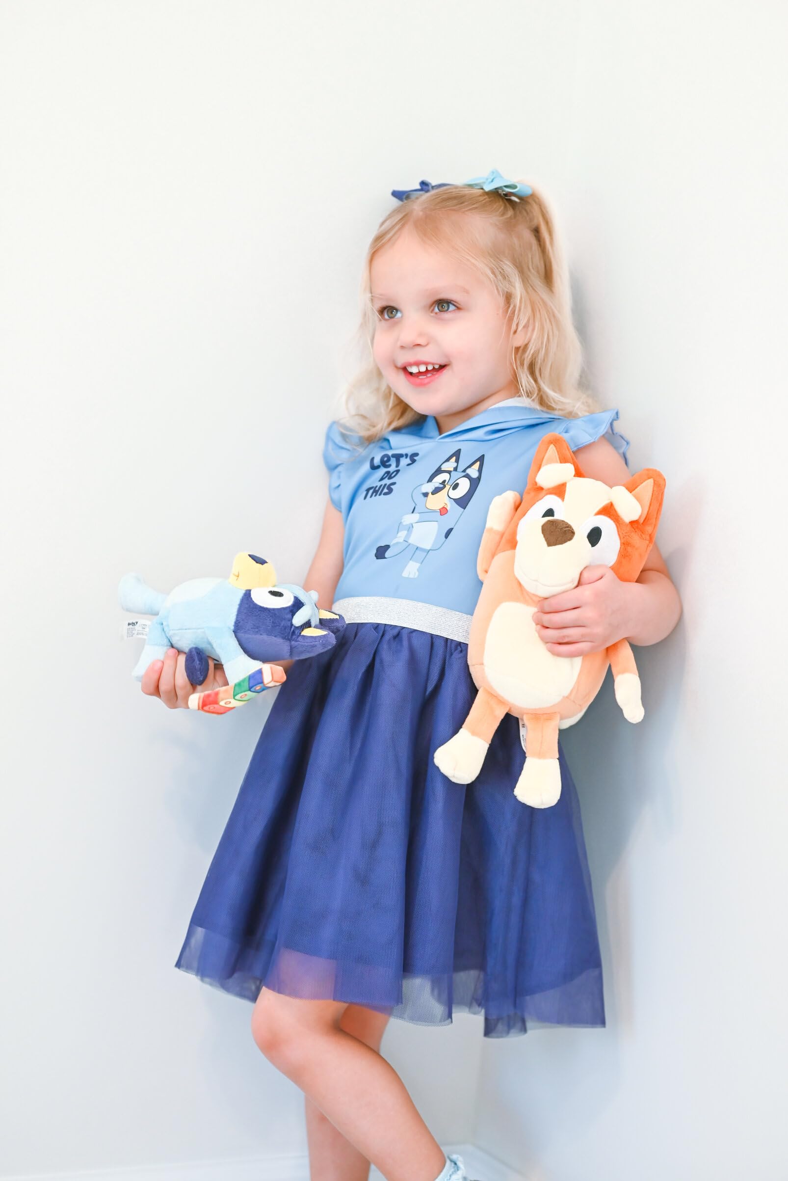 Foto 4 | Vestido Bluey Mesh Cosplay De Manga Corta Para Niñas Azul De 8 Años - Venta Internacional.