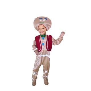 Foto 1 | Disfraz De Galleta De Jengibre Navideña - Disfraces De Navidad Para Niñas Y Niños - Traje Navideño De Galletas