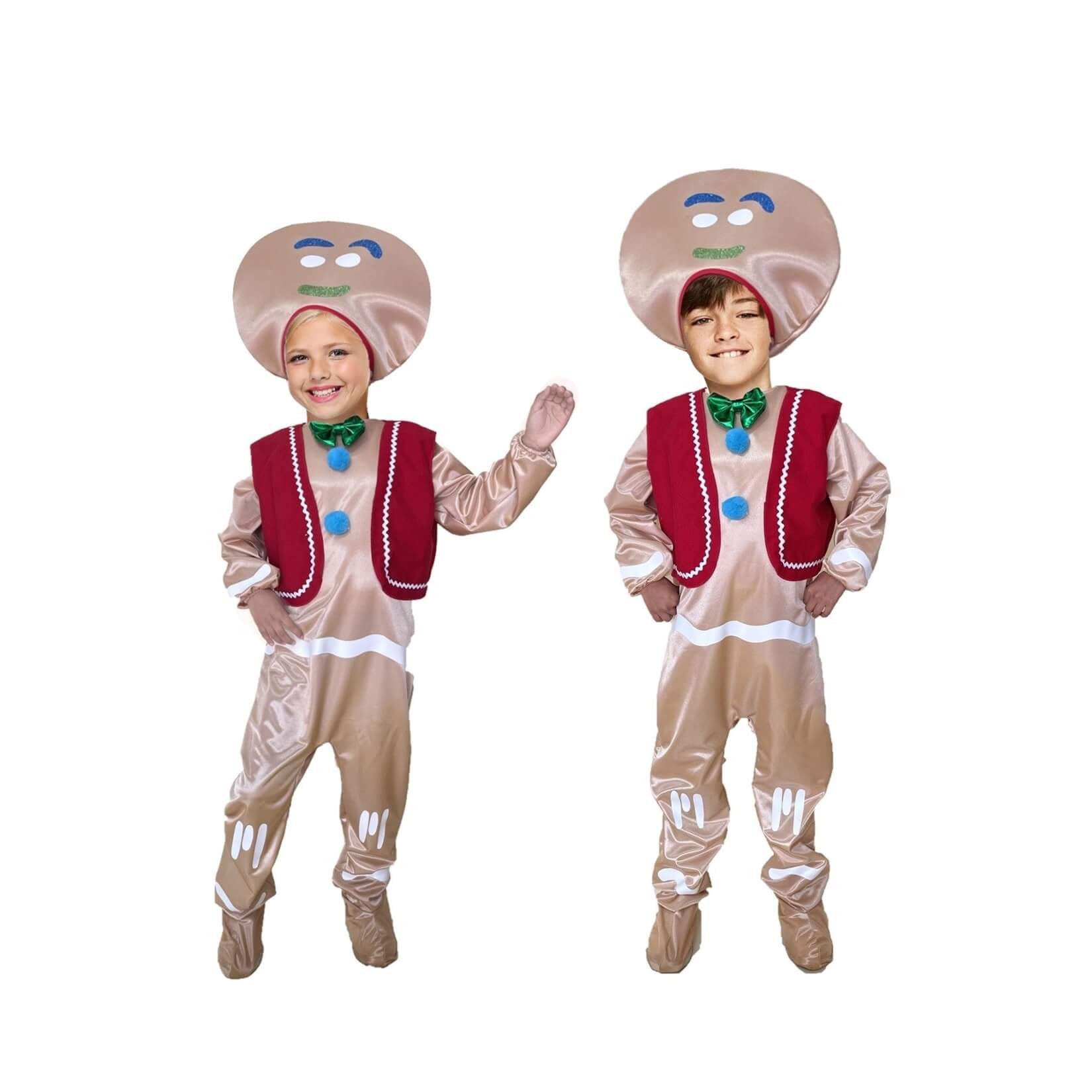 Foto 4 pulgar | Disfraz De Galleta De Jengibre Navideña - Disfraces De Navidad Para Niñas Y Niños - Traje Navideño De Galletas