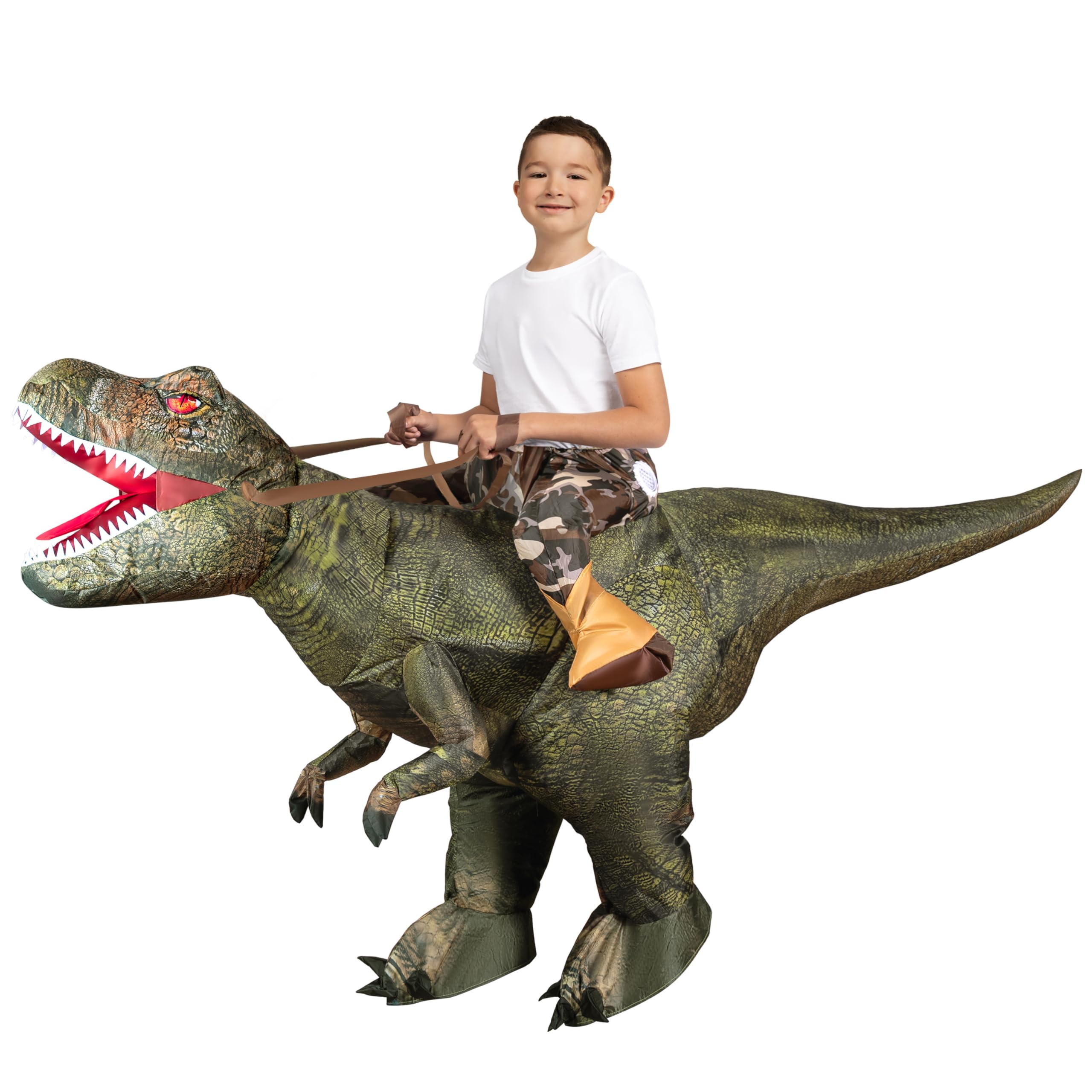 Foto 1 | Disfraz Inflable Spooktacular Creations T-rex Para Niños, Color Verde - Venta Internacional.