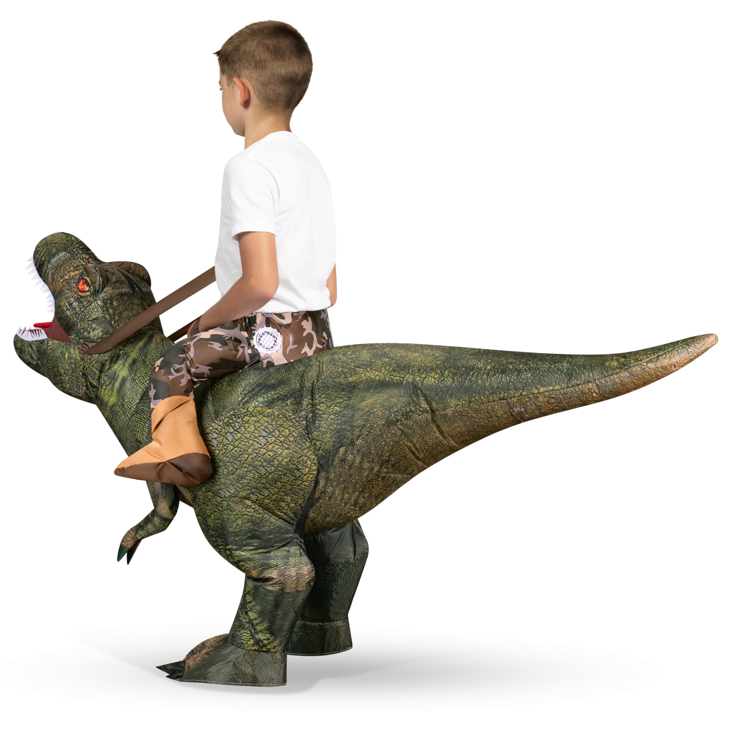 Foto 5 pulgar | Disfraz Inflable Spooktacular Creations T-rex Para Niños, Color Verde - Venta Internacional.