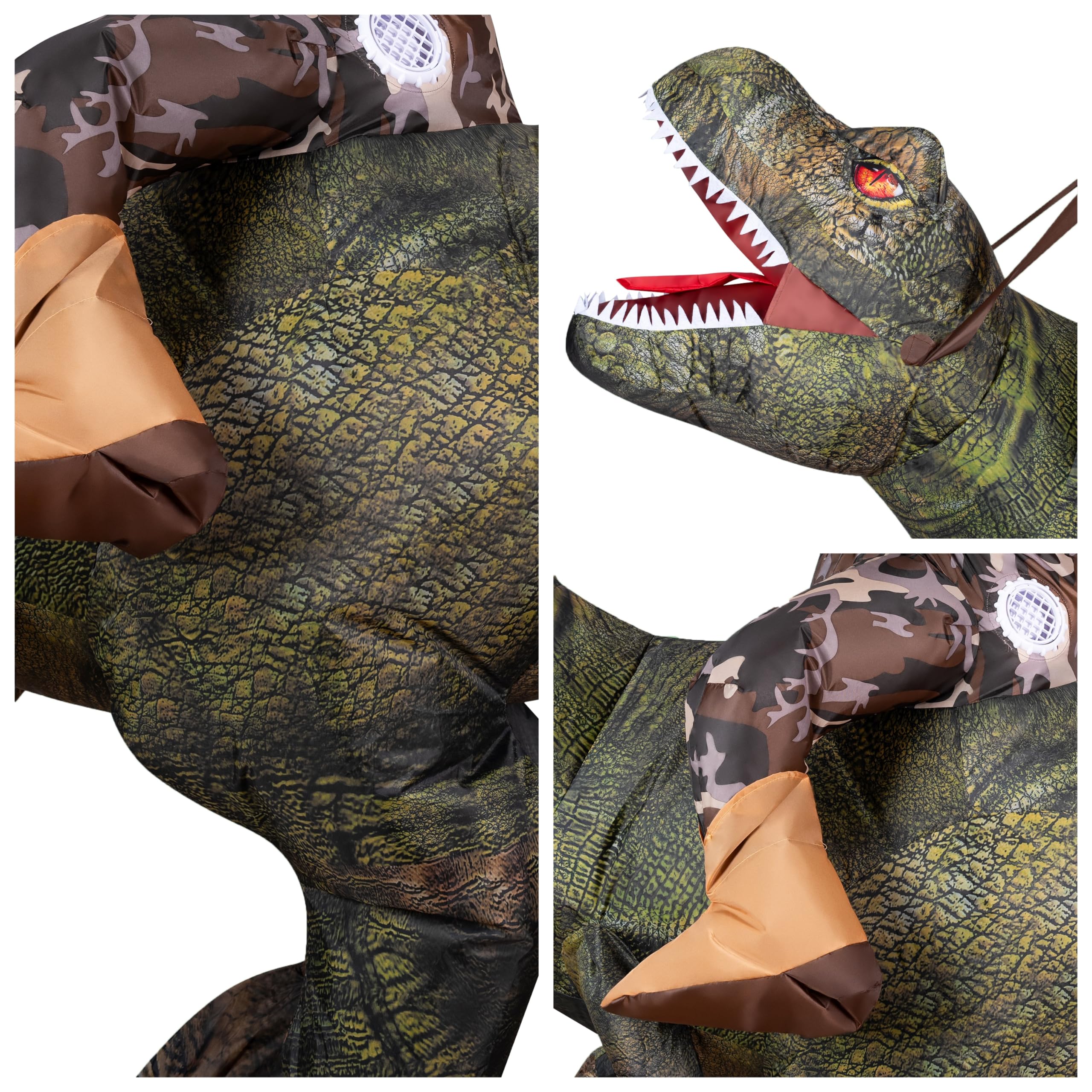 Foto 6 | Disfraz Inflable Spooktacular Creations T-rex Para Niños, Color Verde - Venta Internacional.