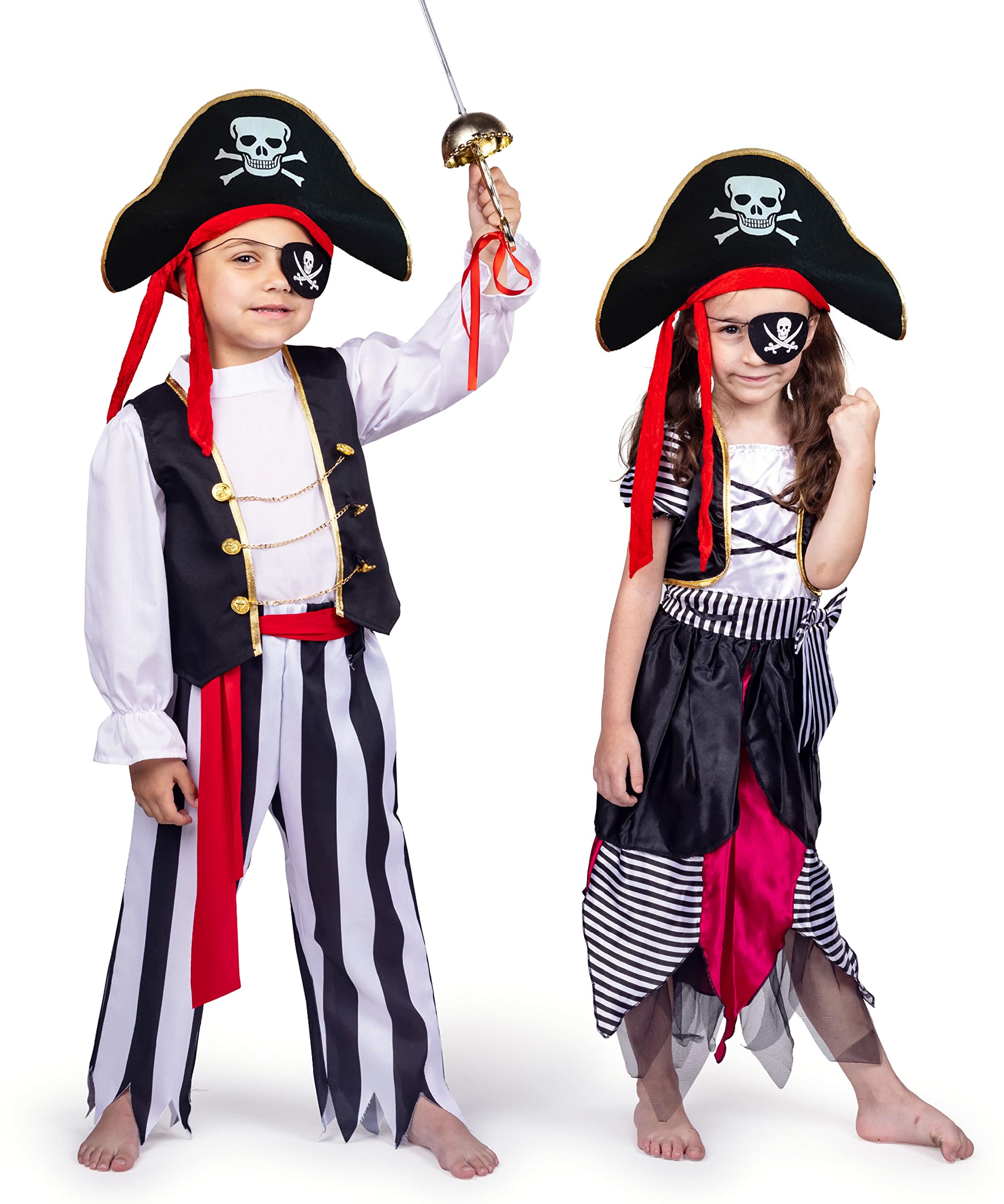Foto 8 pulgar | Disfraz De Pirata Dress Up America Para Niños Con Blusa, Pantalones Y Más - Venta Internacional.