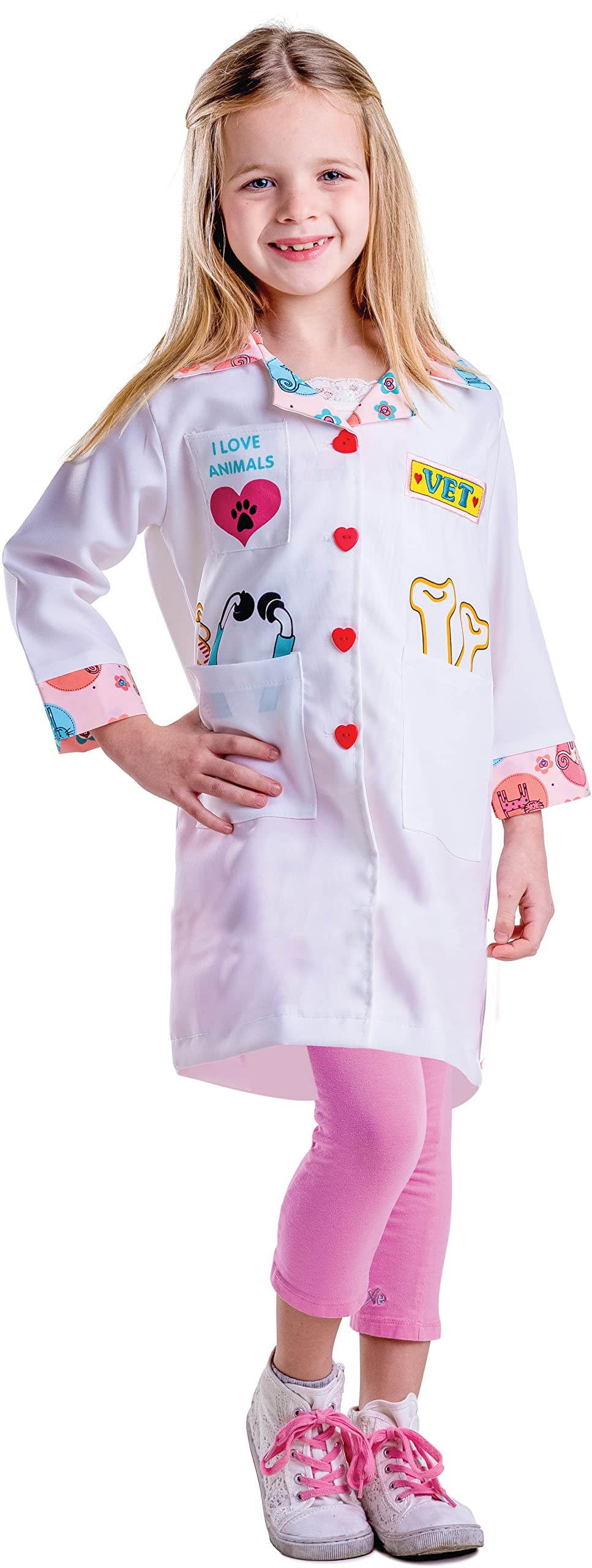 Foto 1 | Costume Dress Up America Veterinary Para Niñas, Bata De Laboratorio Veterinario - Venta Internacional.