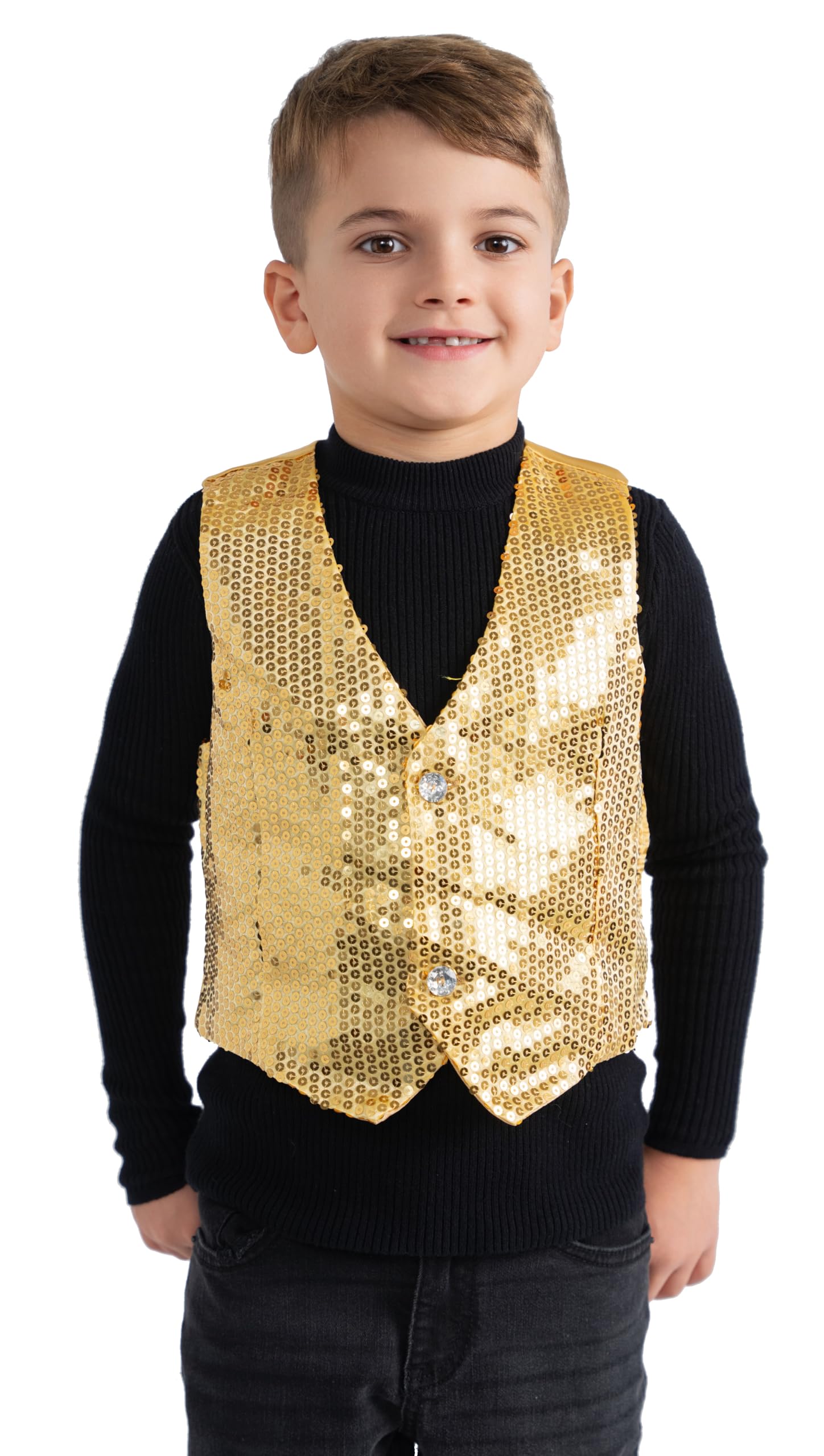Foto 3 pulgar | Chaleco De Lentejuelas Dress Up America Para Niños, Disfraz De Fiesta - Venta Internacional.