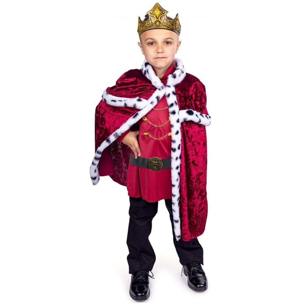 Foto 7 pulgar | Disfraz Dress Up America King Para Niños Regal Prince, Talla L - Venta Internacional.