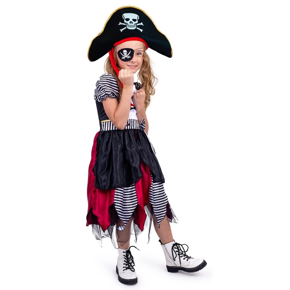 Foto 2 | Disfraz De Pirata Bucanero Estadounidense Para Niños Y Niñas Con Accesorios - Venta Internacional.