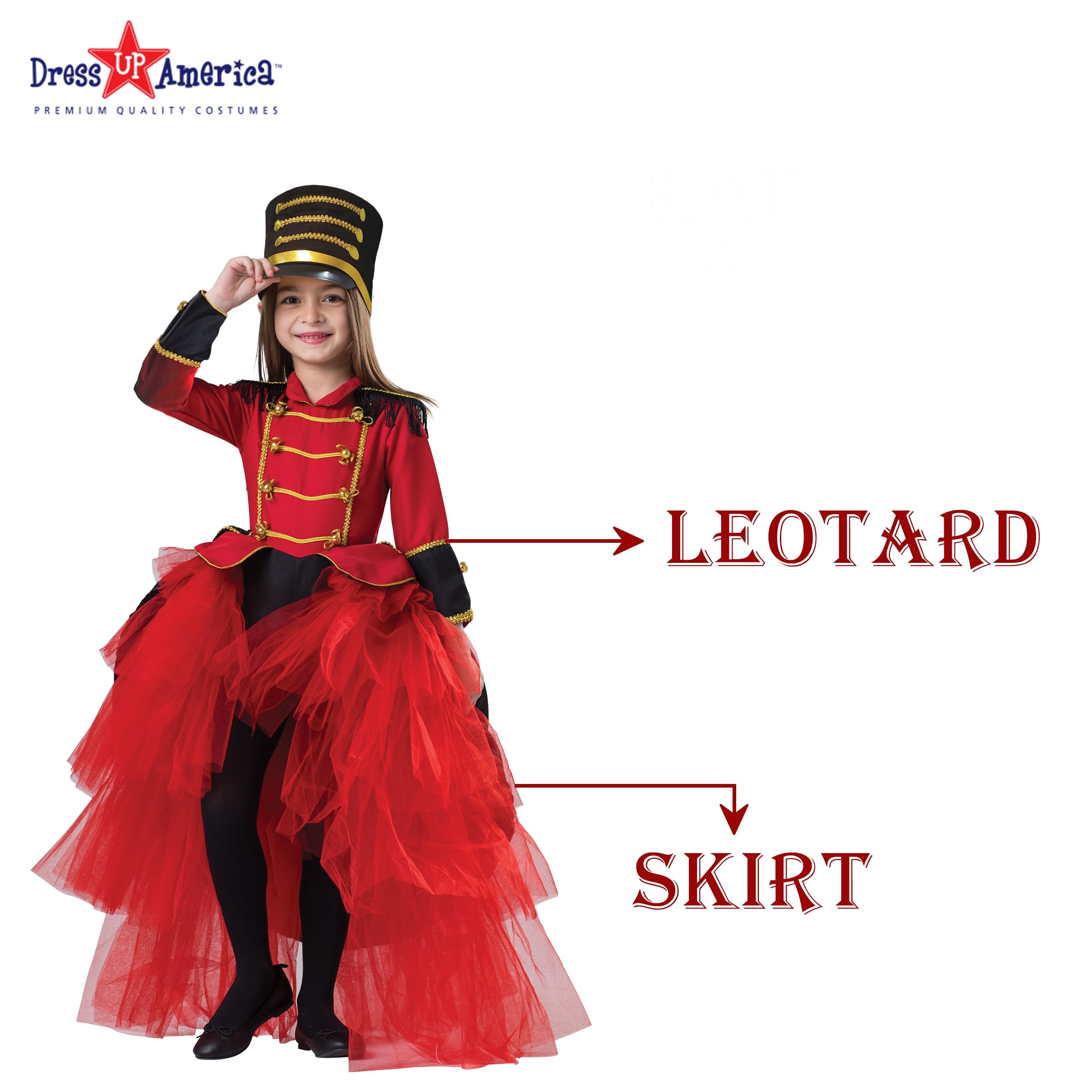 Foto 3 pulgar | Disfraz Dress Up America Band Majorette Nutcracker Girls - Venta Internacional.