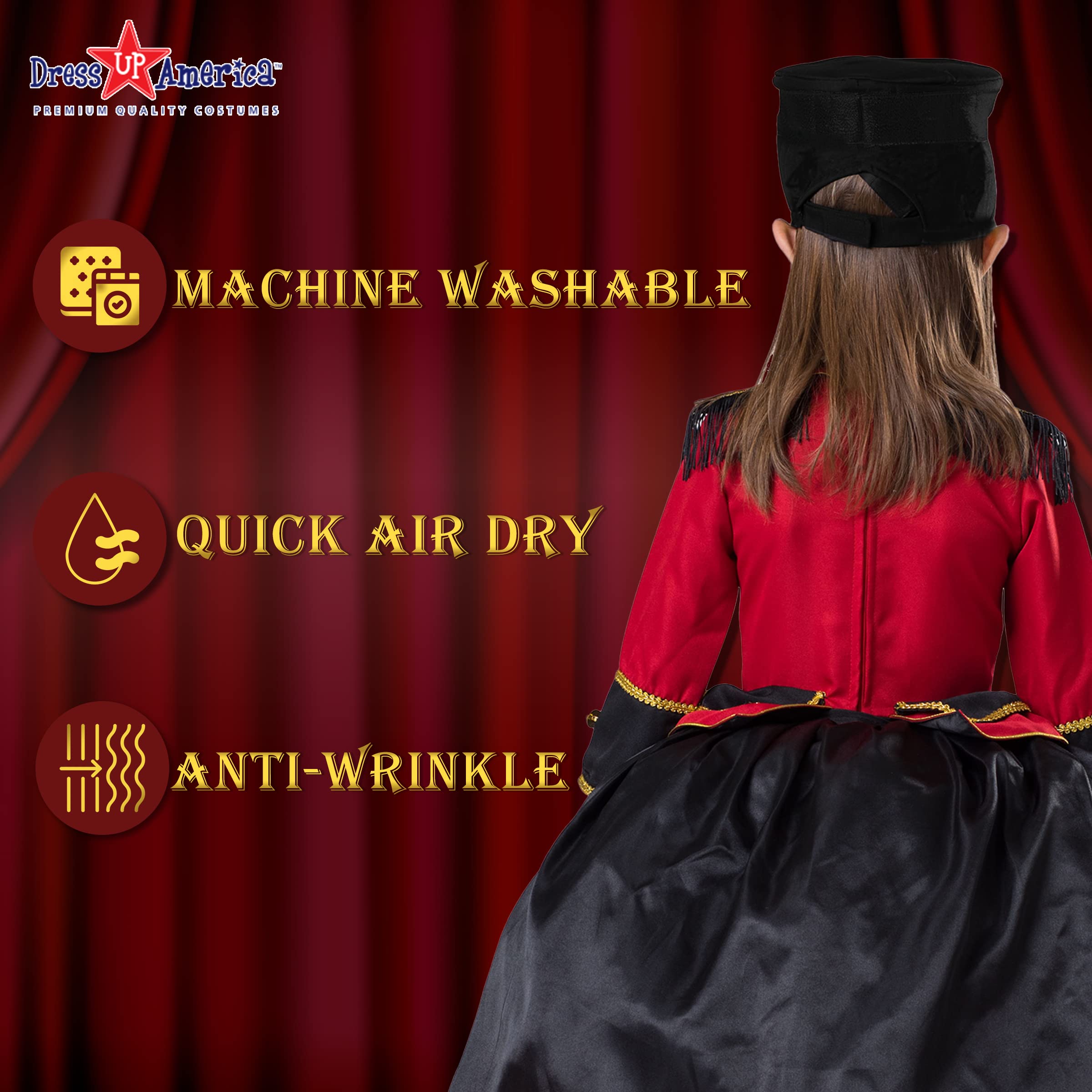 Foto 5 pulgar | Disfraz Dress Up America Band Majorette Nutcracker Girls - Venta Internacional.