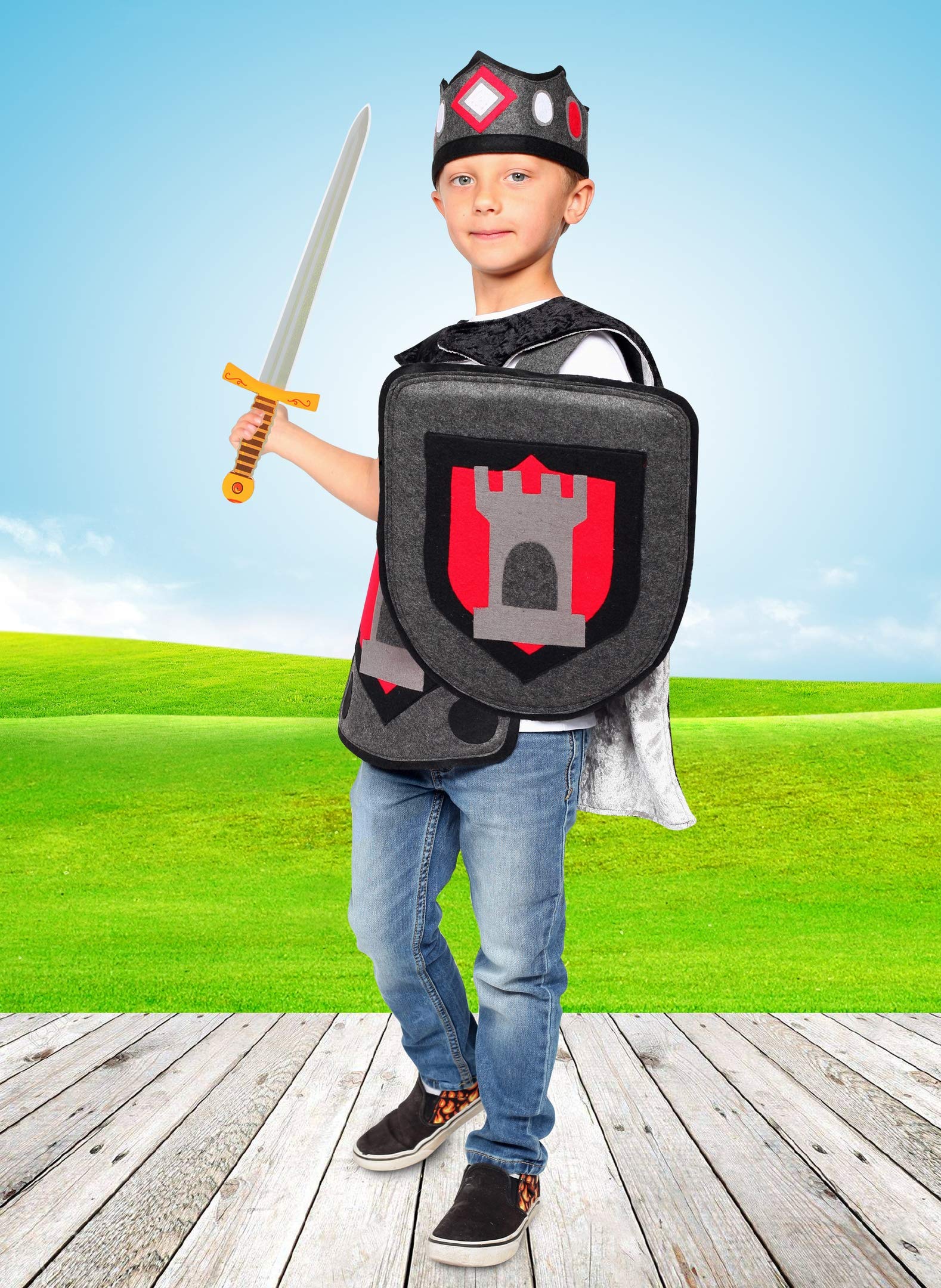 Foto 3 pulgar | Disfraz De Caballero Dress Up America Noble Knight Para Niños, Talla Grande - Venta Internacional.