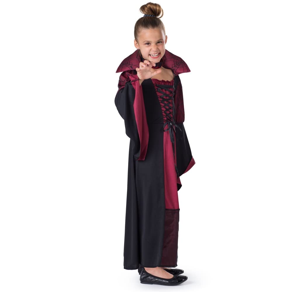 Foto 4 pulgar | Disfraz De Vampiresa De Dress Up America Para Niños Para Halloween - Venta Internacional.