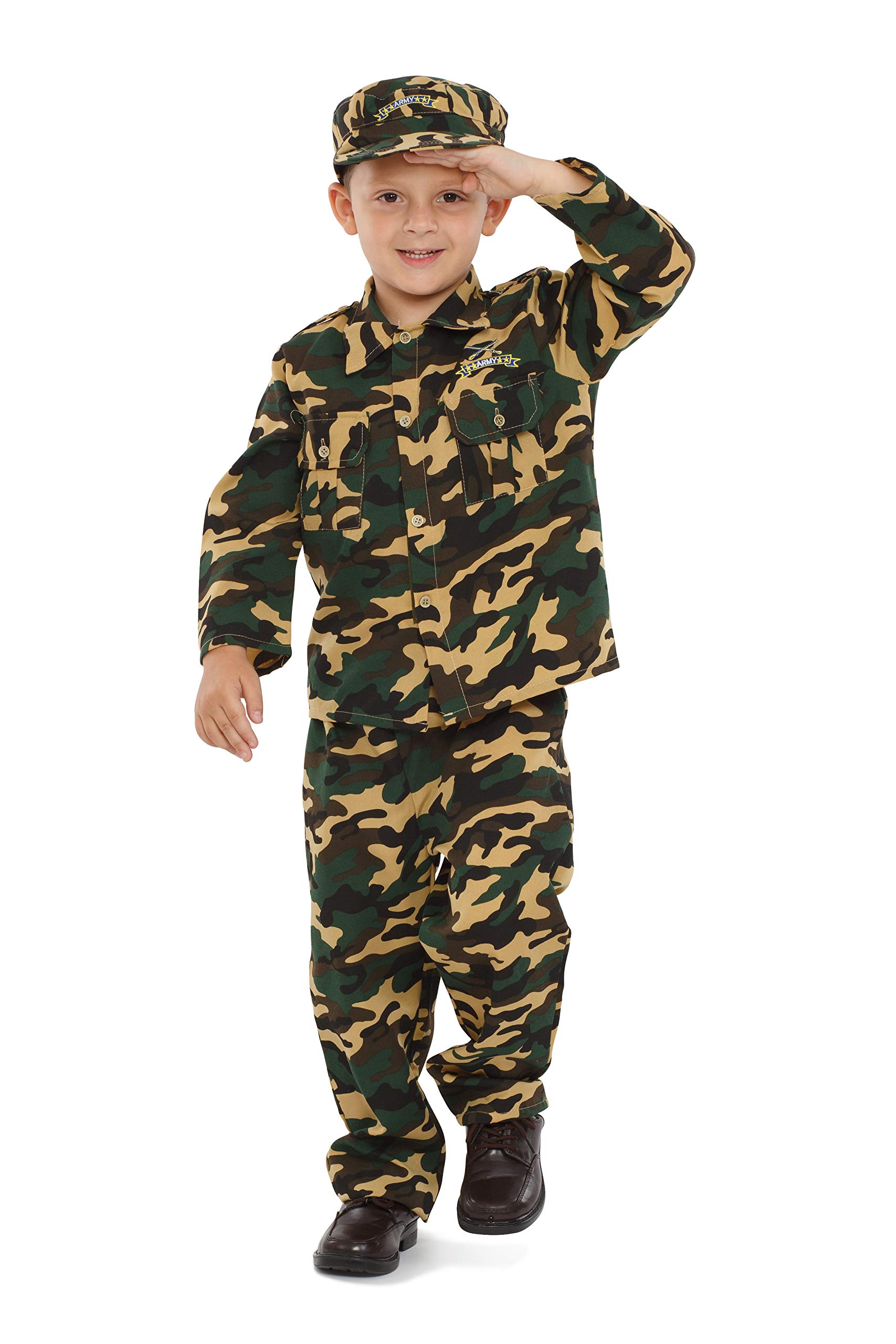 Foto 2 pulgar | Disfraz De Oficial Militar De Dress Up America Para Niños, Tamaño Mediano - Venta Internacional.