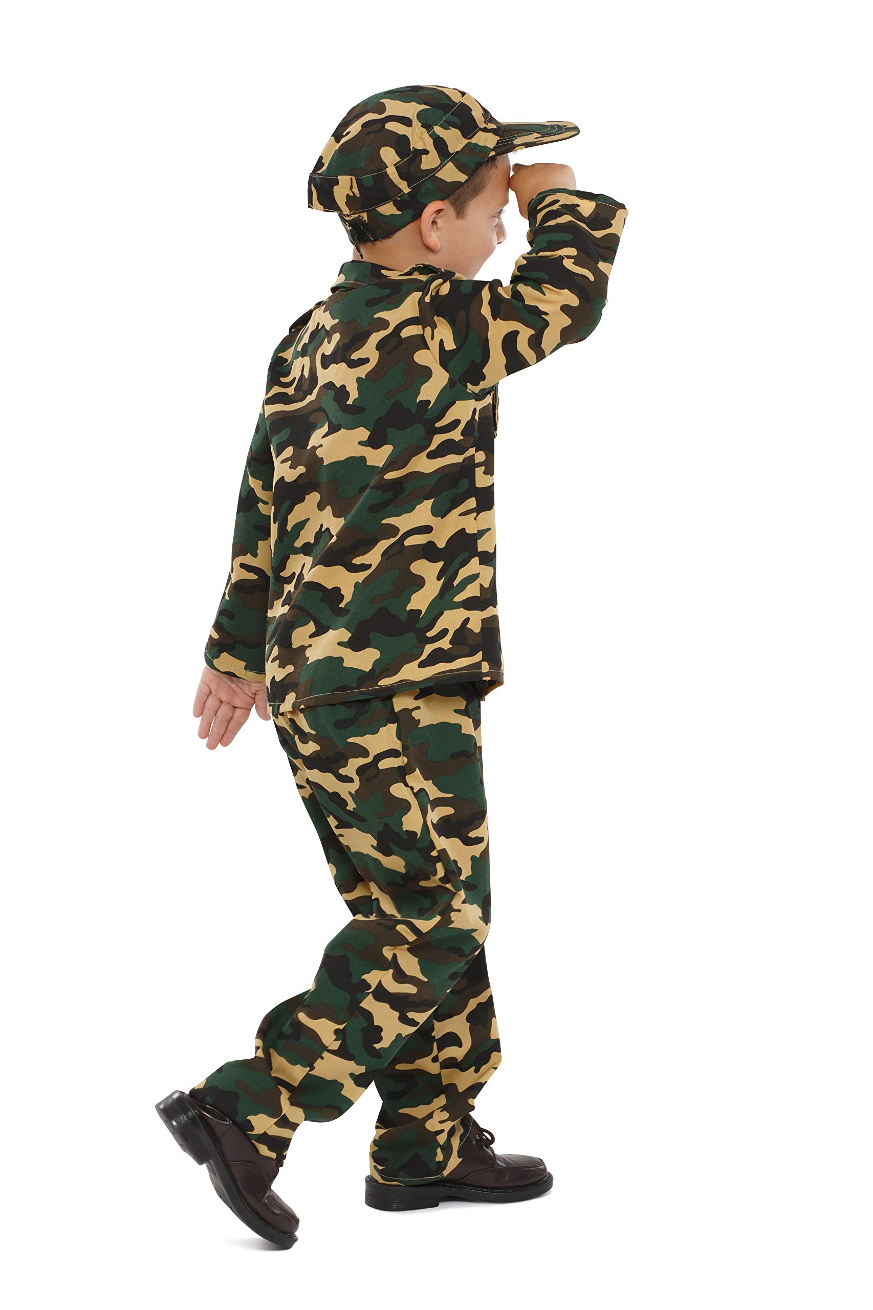 Foto 3 pulgar | Disfraz De Oficial Militar De Dress Up America Para Niños, Tamaño Mediano - Venta Internacional.