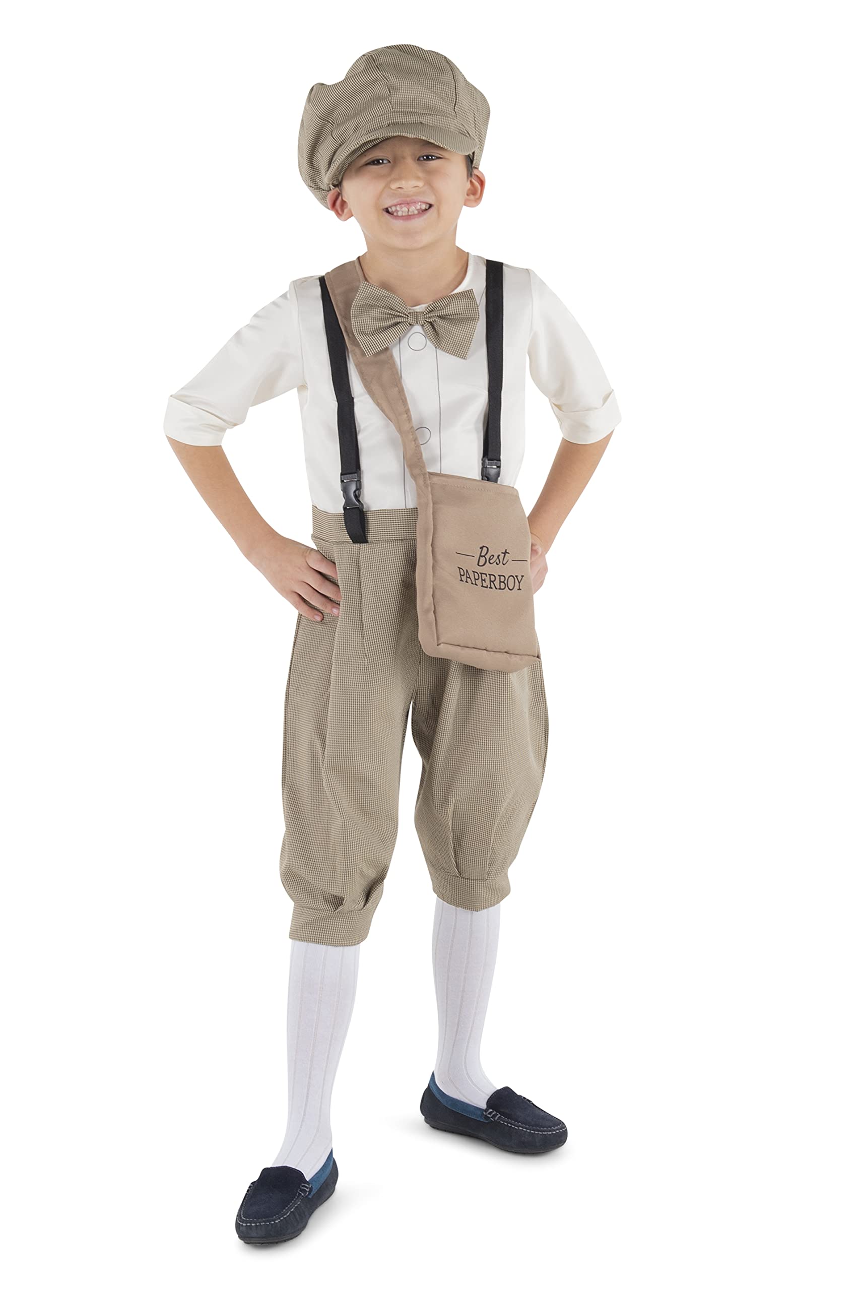 Set Costume Dress Up America De Los Años 20, Newsboy Newsie, Para Niños - Venta Internacional.