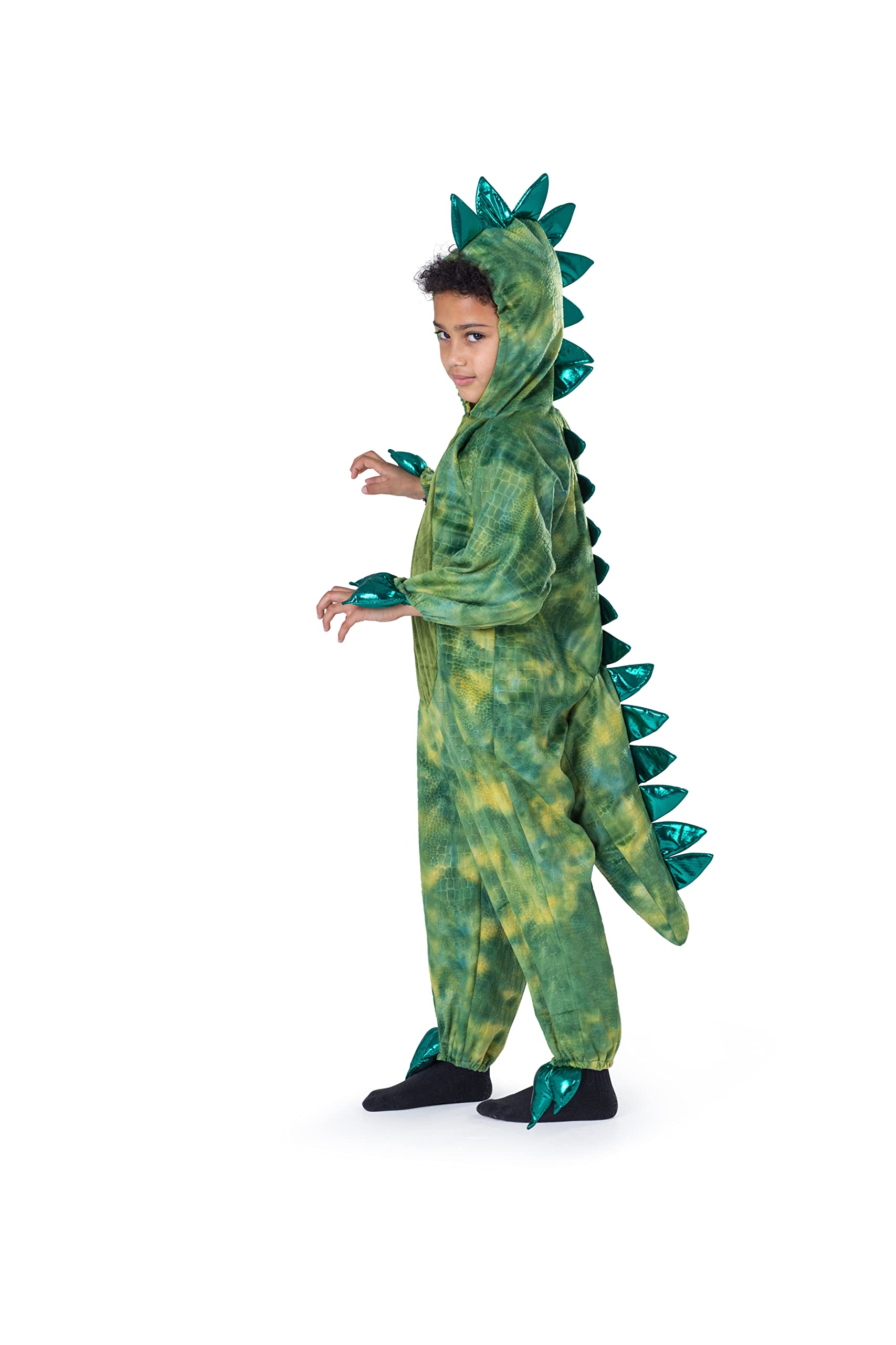 Foto 2 pulgar | Disfraz De Dinosaurio T-rex De Dress Up America Para Niños, Color Verde Grande - Venta Internacional.