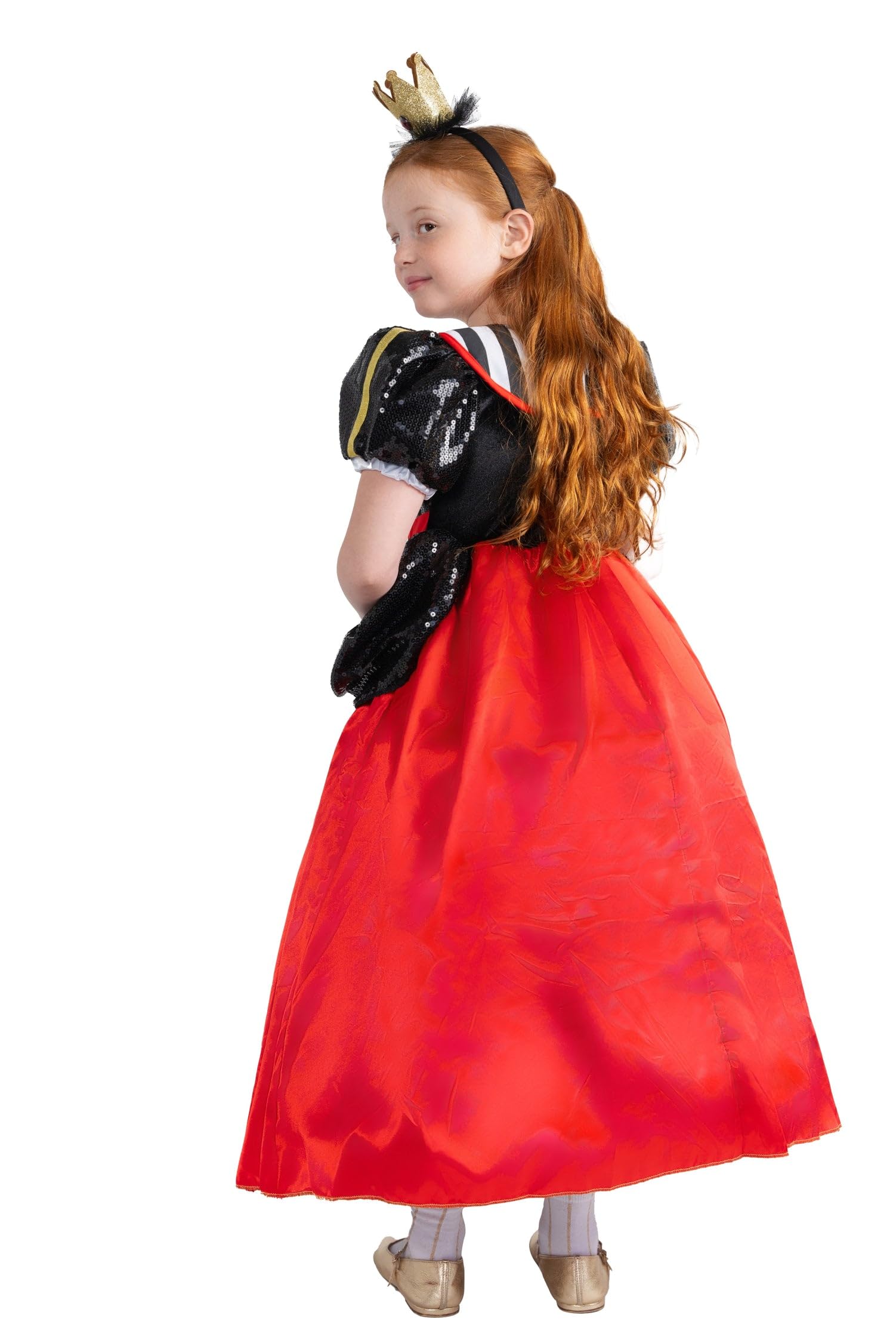 Foto 4 pulgar | Disfraz Dress Up America Queen Of Hearts Para Niñas, Color Rojo - Venta Internacional.