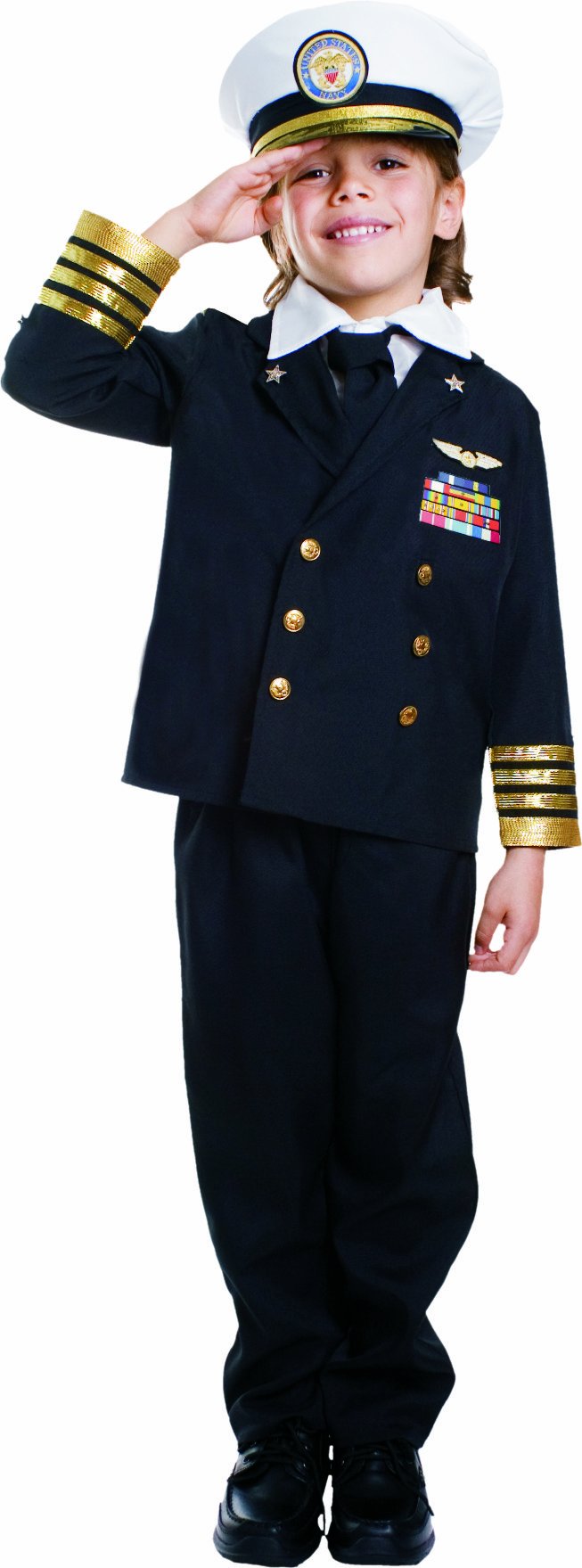 Foto 2 pulgar | Costume Dress Up America Navy Admiral Para Niños, Uniforme De Capitán - Venta Internacional.