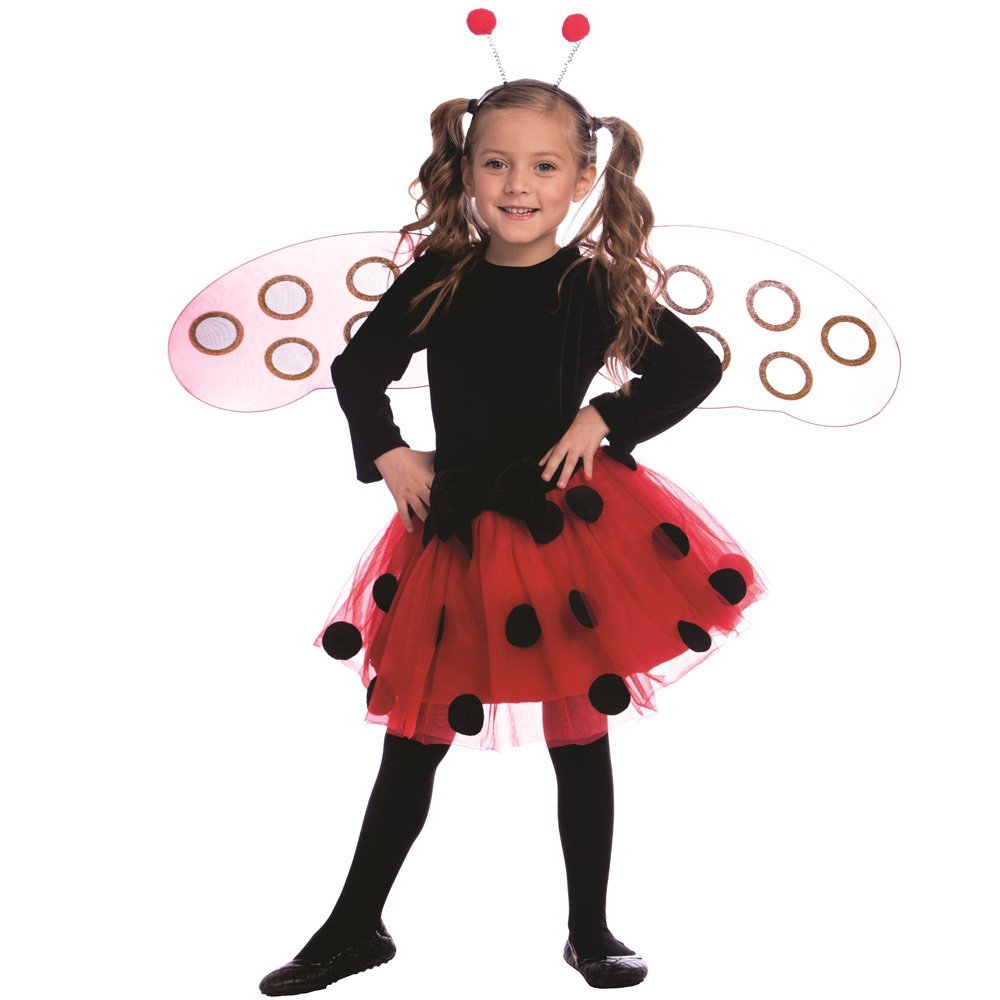 Foto 2 pulgar | Disfraz Dress Up America Lady Bug Para Niñas Con Alas Y Diadema - Venta Internacional.