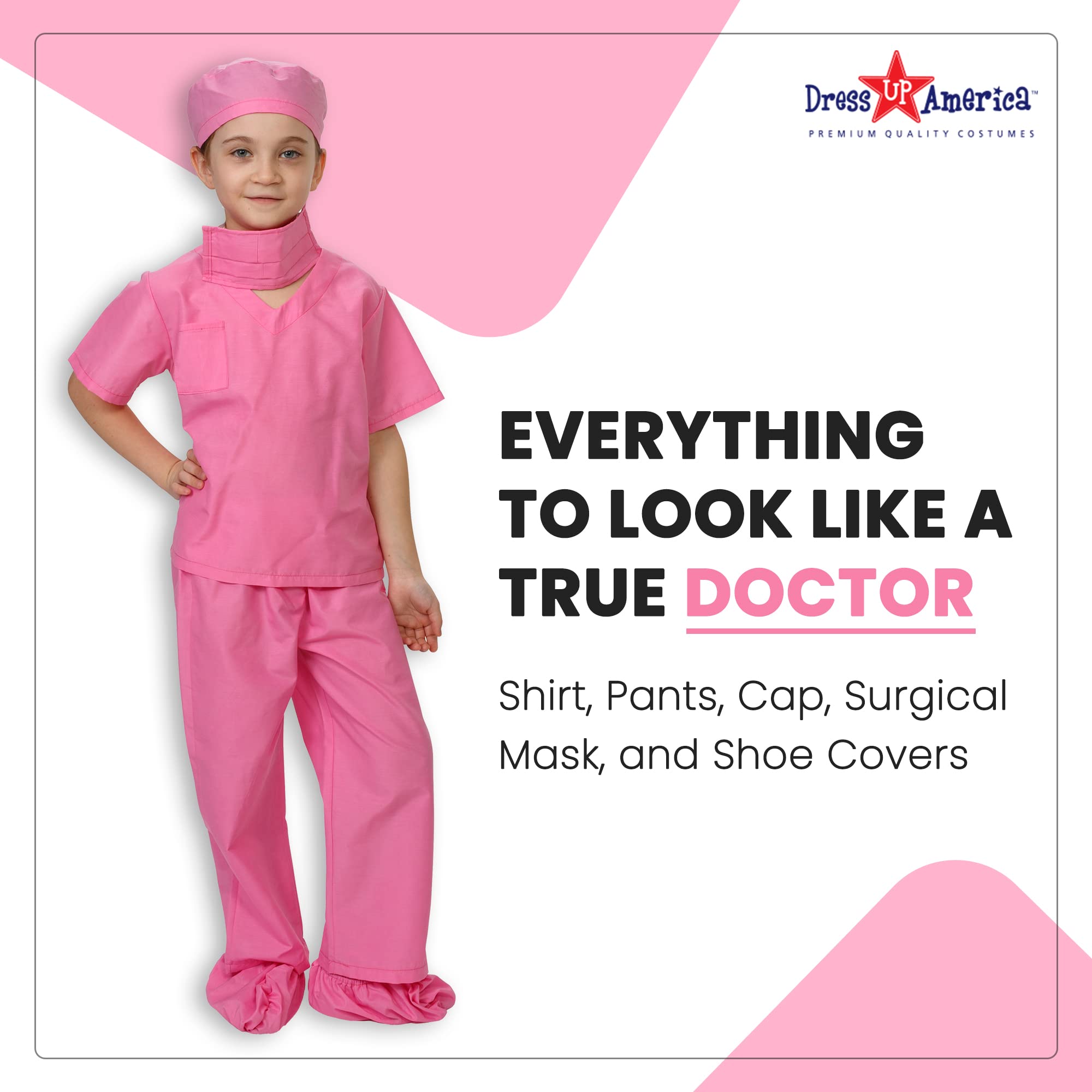 Foto 3 pulgar | Costume Dress Up America Doctor Scrubs Para Niños - Venta Internacional.