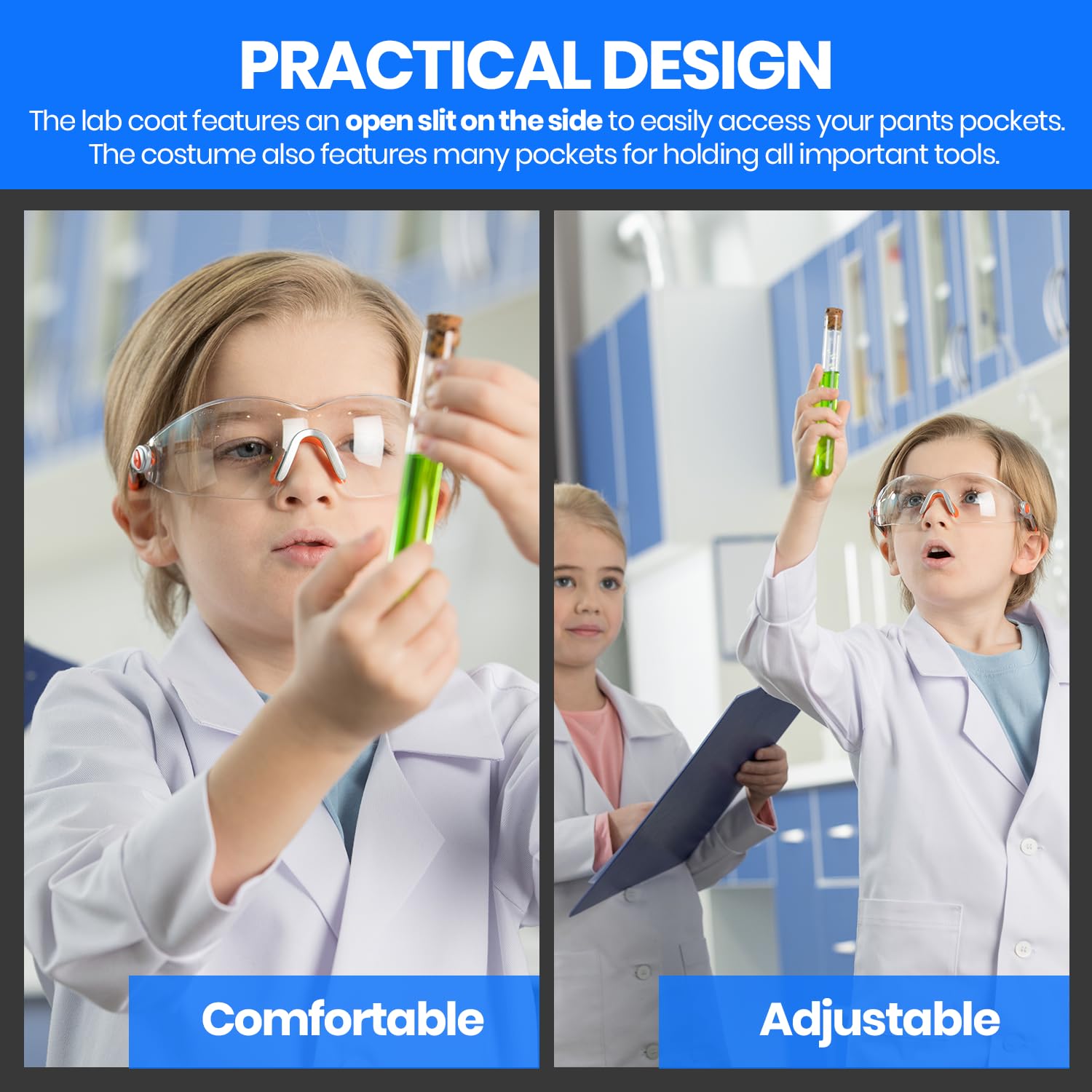 Foto 4 pulgar | Bata De Laboratorio Dress Up America Kids, Unisex, Talla S, 4-6 - Venta Internacional.