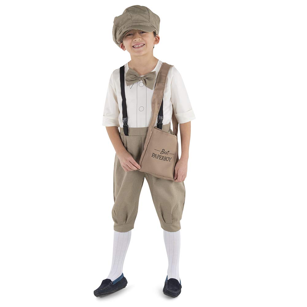 Foto 3 pulgar | Disfraz De Vendedor De Periódicos De Los Años 20 De Dress Up America Para Niños Con Mono - Venta Internacional.