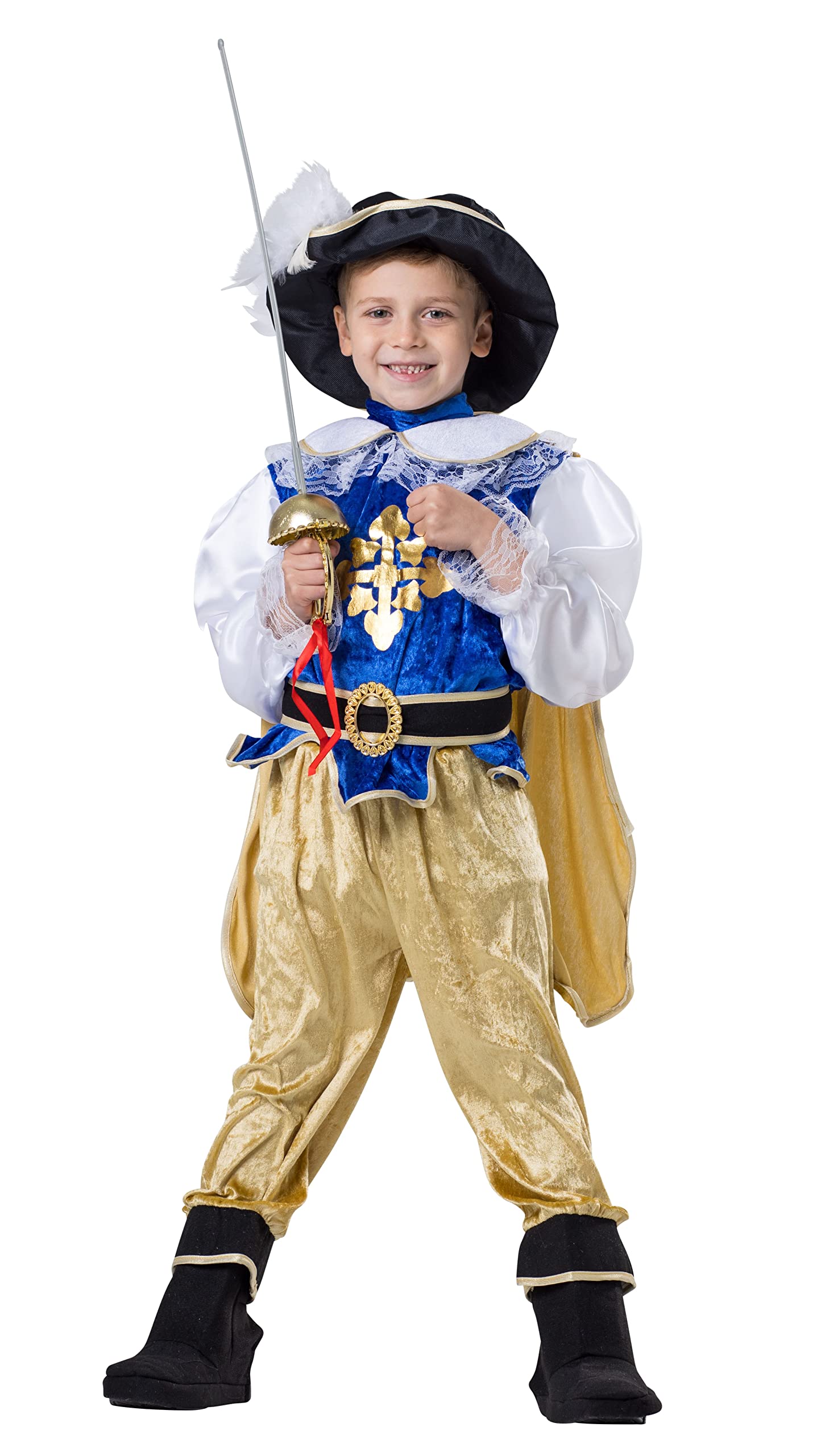 Foto 1 | Disfraz Dress Up America Musketeer Para Niños, Azul Y Dorado - Venta Internacional.