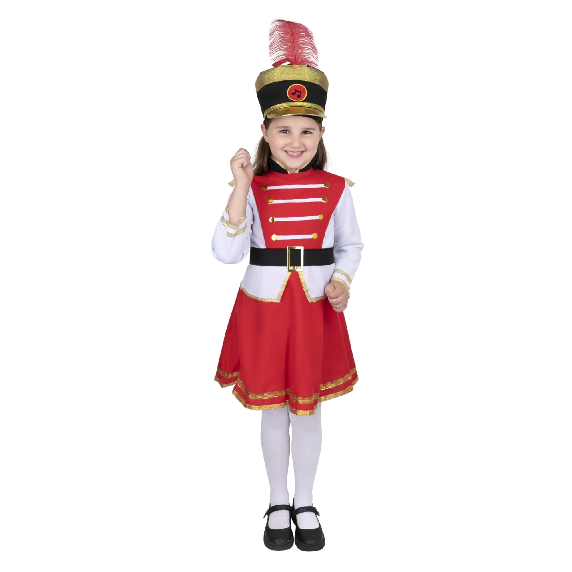 Foto 2 pulgar | Majoreta De Batería Costume Dress Up America Para Niñas Con Sombrero - Venta Internacional.