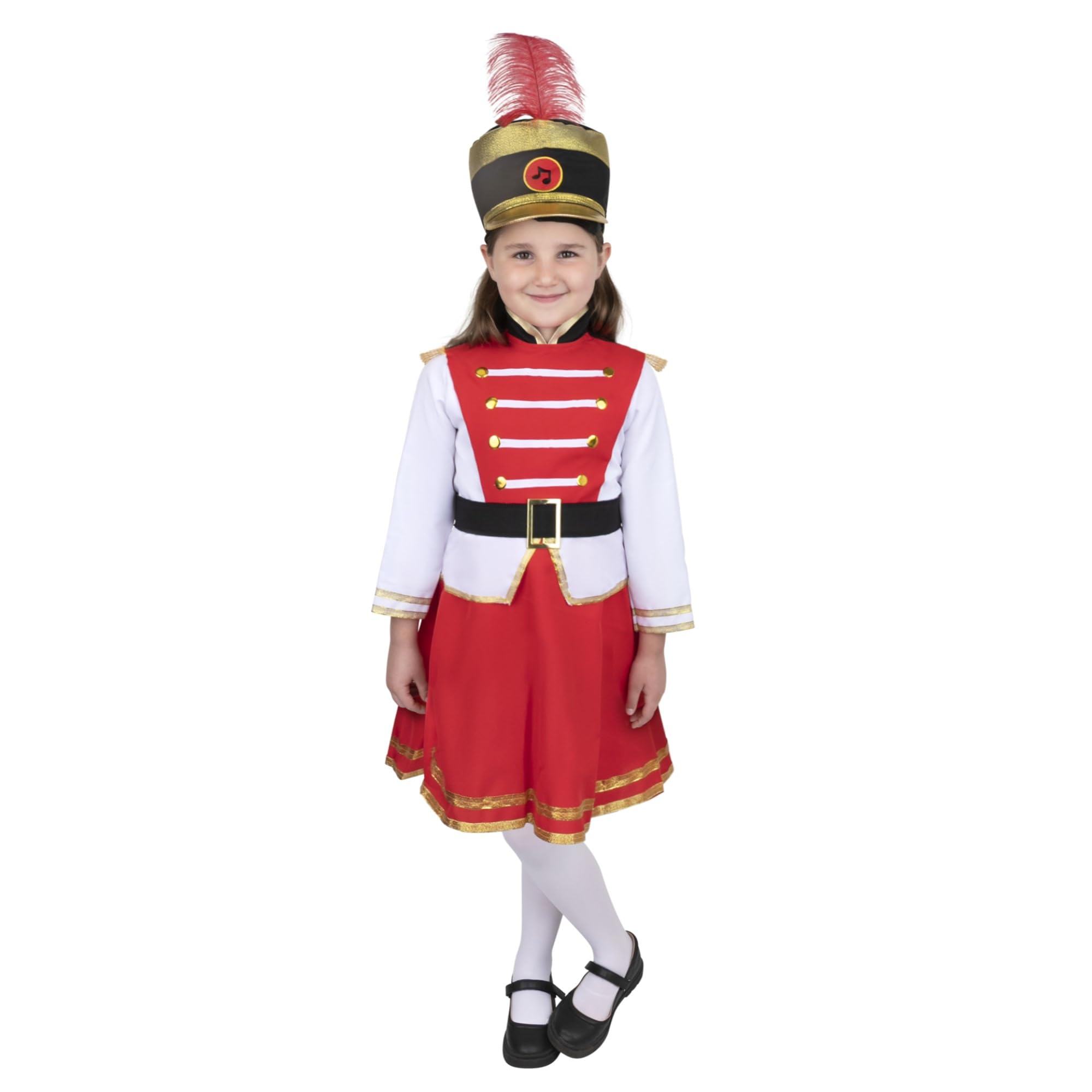 Foto 3 pulgar | Majoreta De Batería Costume Dress Up America Para Niñas Con Sombrero - Venta Internacional.