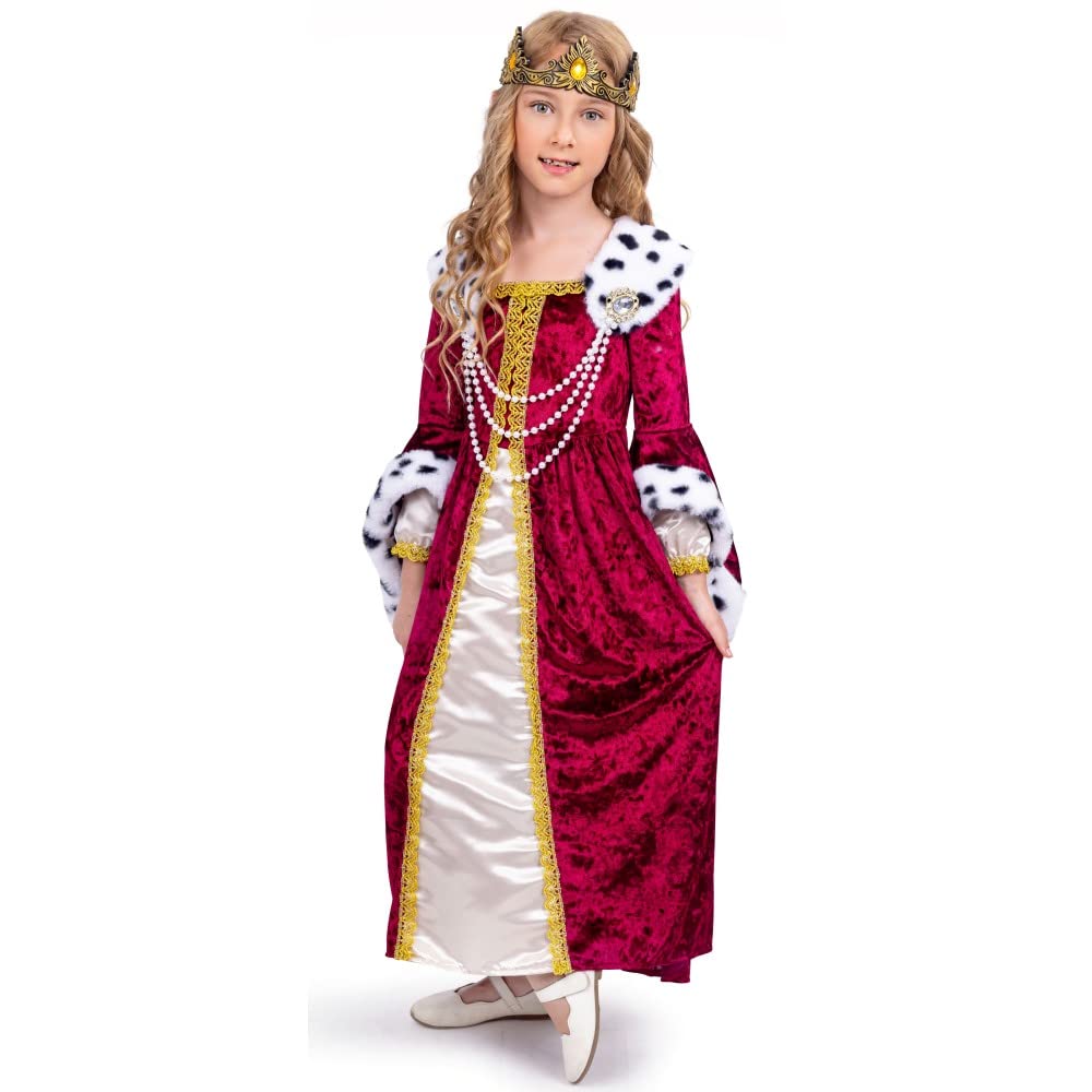 Foto 3 | Disfraz De American Queen Para Niñas, Estilo Renacentista - Venta Internacional.