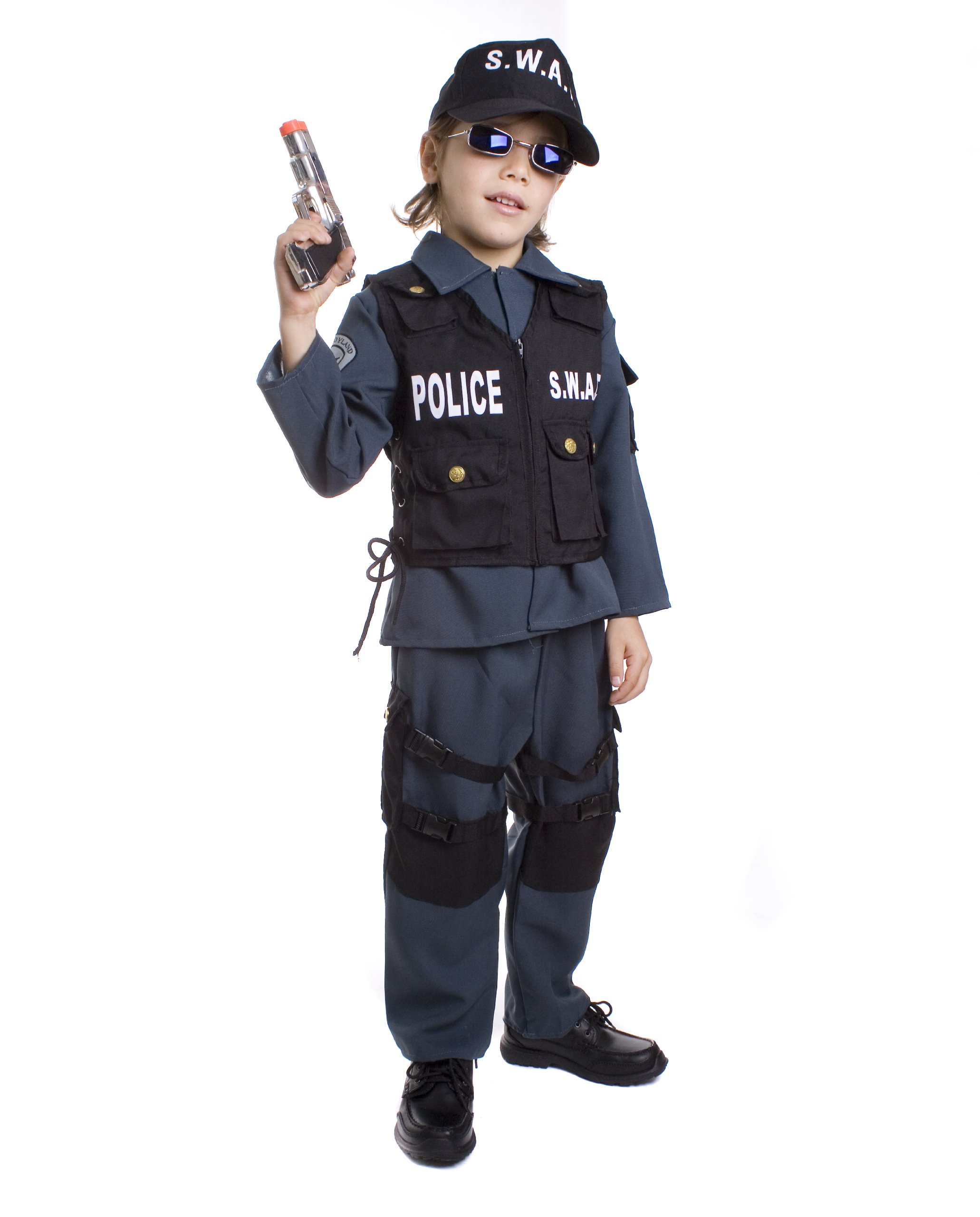 Foto 2 pulgar | Set De Disfraces Para Niños Swat Police Officer Dress Up America - Venta Internacional.