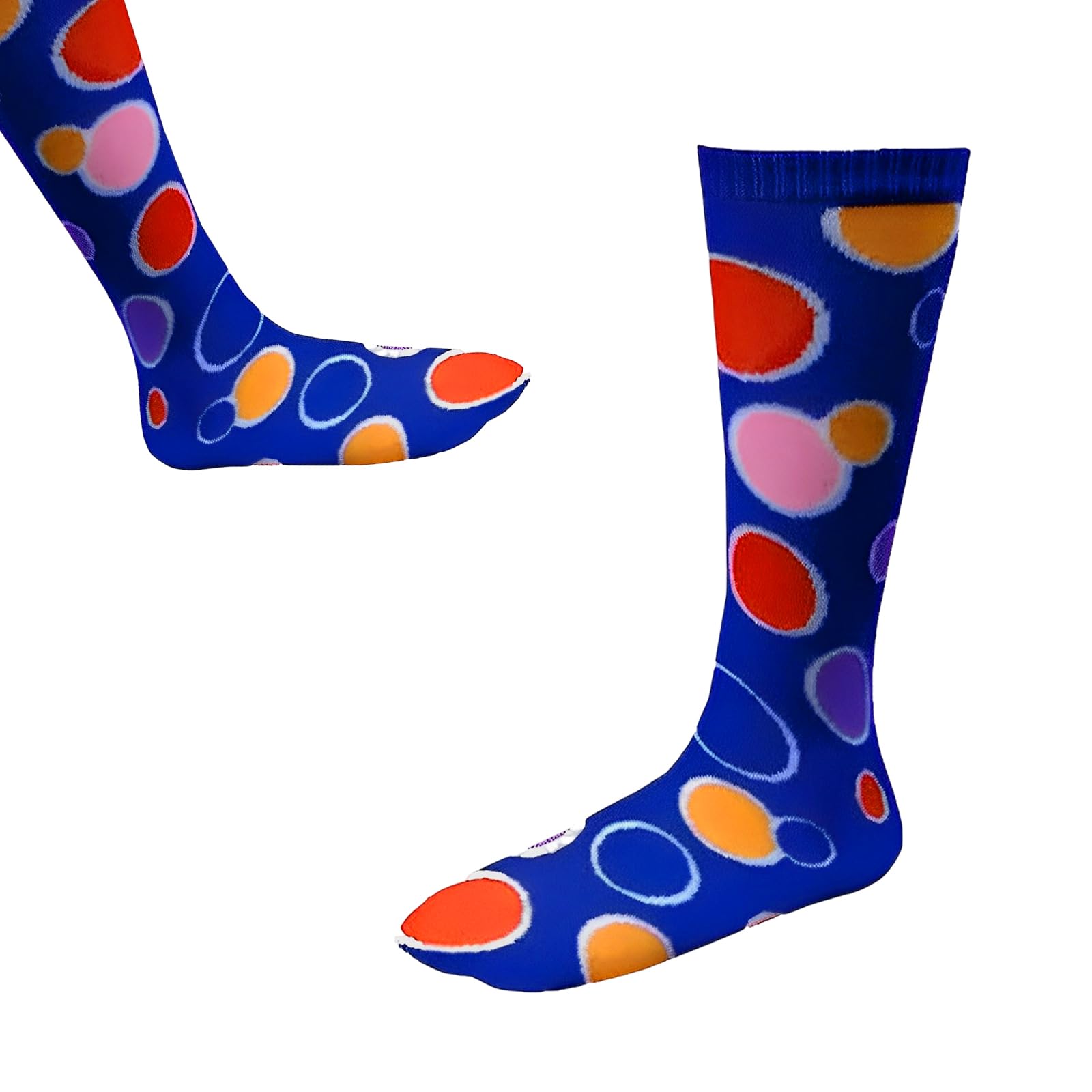 Foto 6 pulgar | Calcetines Hasta La Rodilla Para Disfraz De Dress Up America Para Niños Y Adultos, Lunares Azules - Venta Internacional