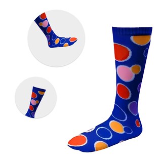 Foto 6 | Calcetines Hasta La Rodilla Para Disfraz De Dress Up America Para Niños Y Adultos, Lunares Azules - Venta Internacional