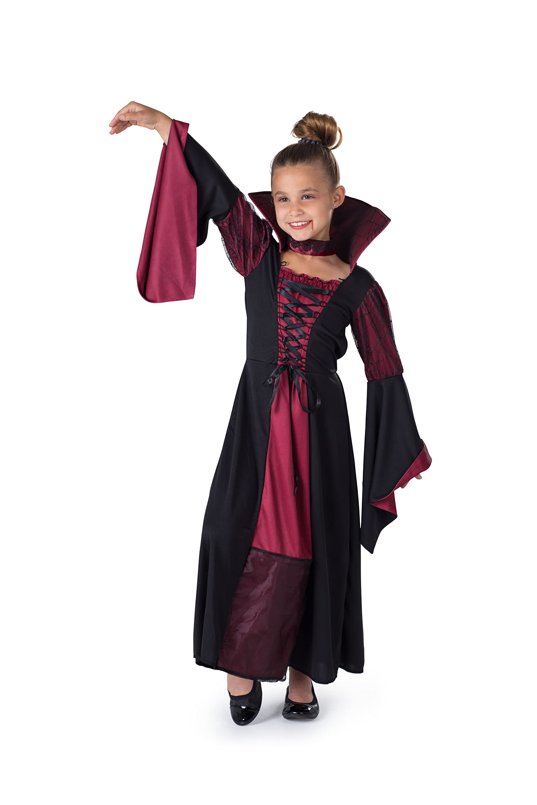 Disfraz De Vampiresa De Dress Up America Para Niños Para Halloween - Venta Internacional.