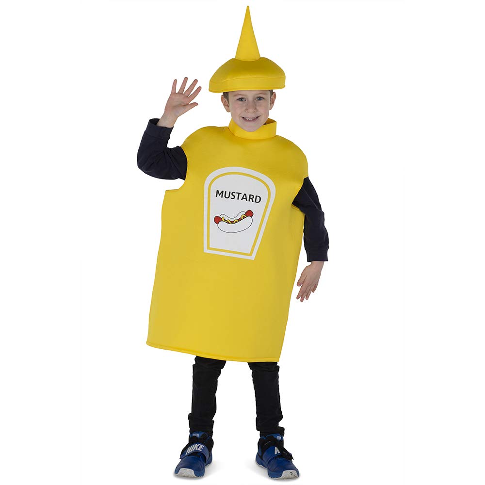 Costume Dress Up America En Botella De Mostaza Amarilla Para Niños Con Túnica - Venta Internacional.