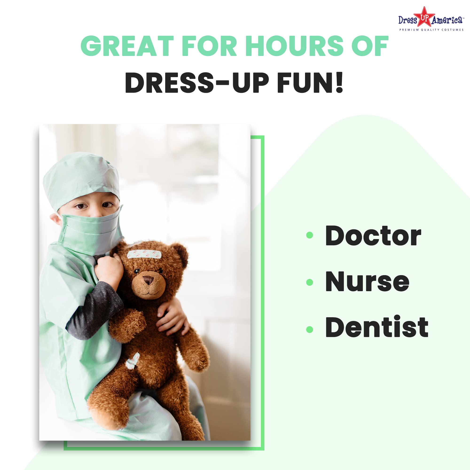 Foto 7 pulgar | Cúpulas De Doctor Costume Dress Up America Para Niños Con Acceso - Venta Internacional.