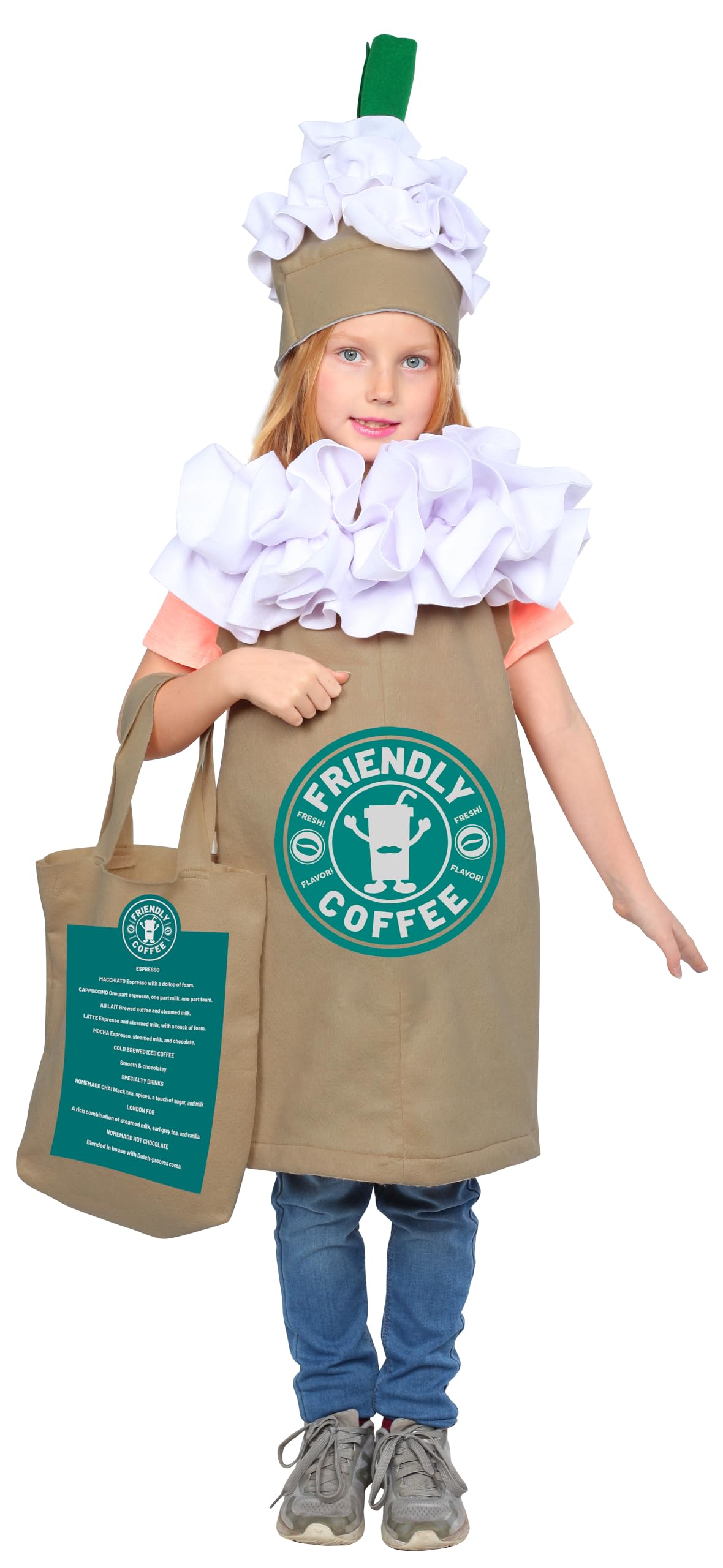 Foto 2 | Costume Dress Up America Coffee Para Niños, Capuchino, Frappuccino/café Con Leche - Venta Internacional.